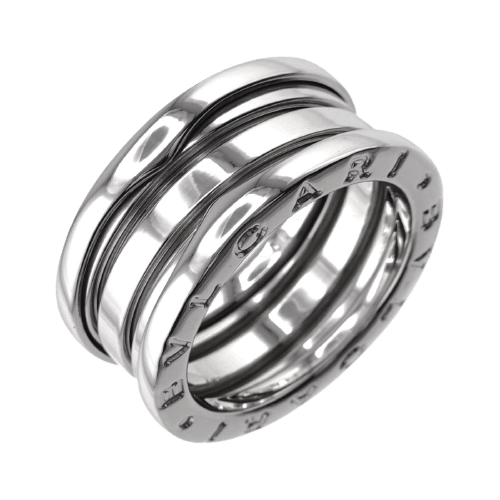 Bulgari BVLGARI B zero one 3 band #50 ring K18 WG ASL8835