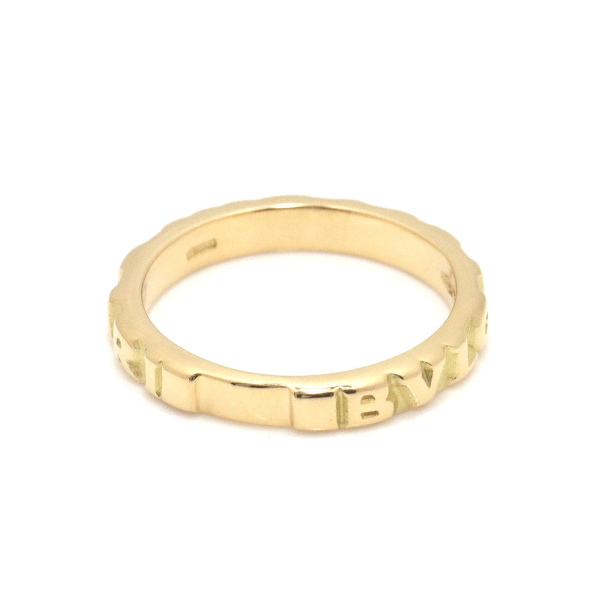 Bulgari BVLGARI Double Logo Size 10 Ring K18 YG ASL8834