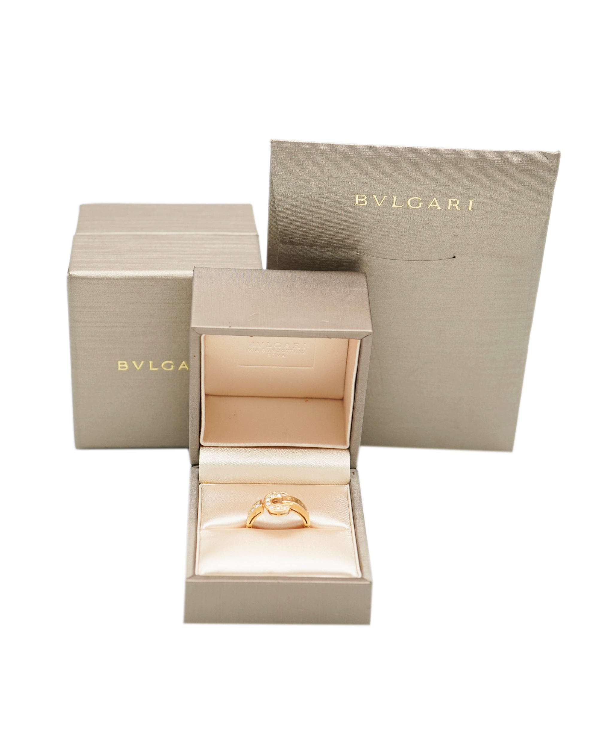 Bulgari Bulgari Diamond Rose Gold Ring  ALC1303