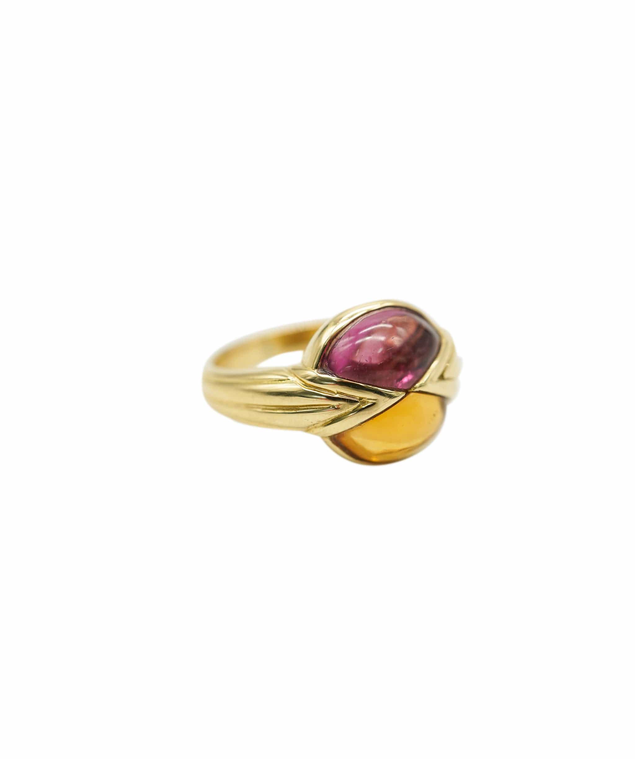 Bulgari Bulgari Ring Pink Tourmaline/Citrine size 49 - AJC0669