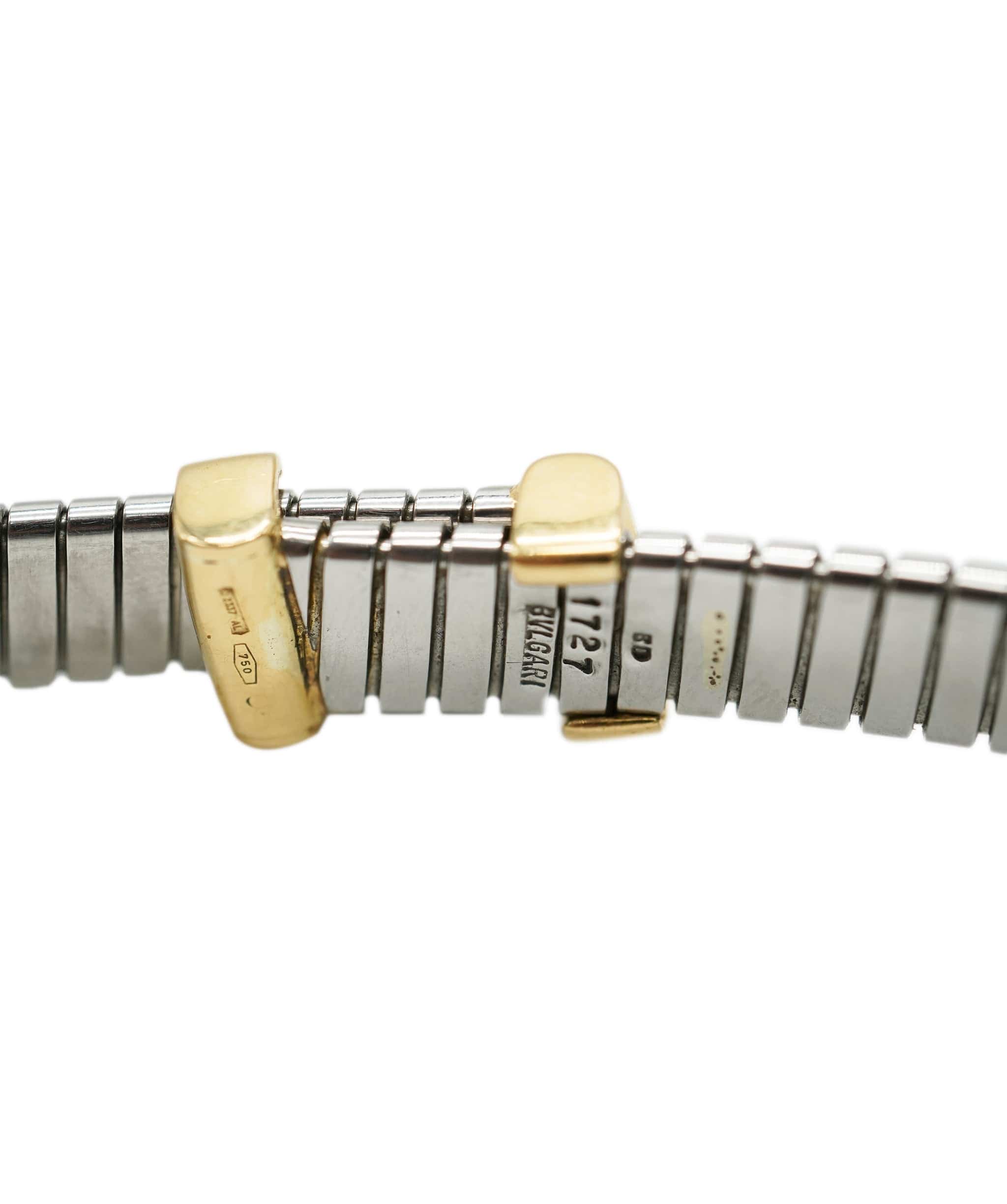 Bulgari Bulgari Stainless steel Yellow gold gem-set choker AHC1990