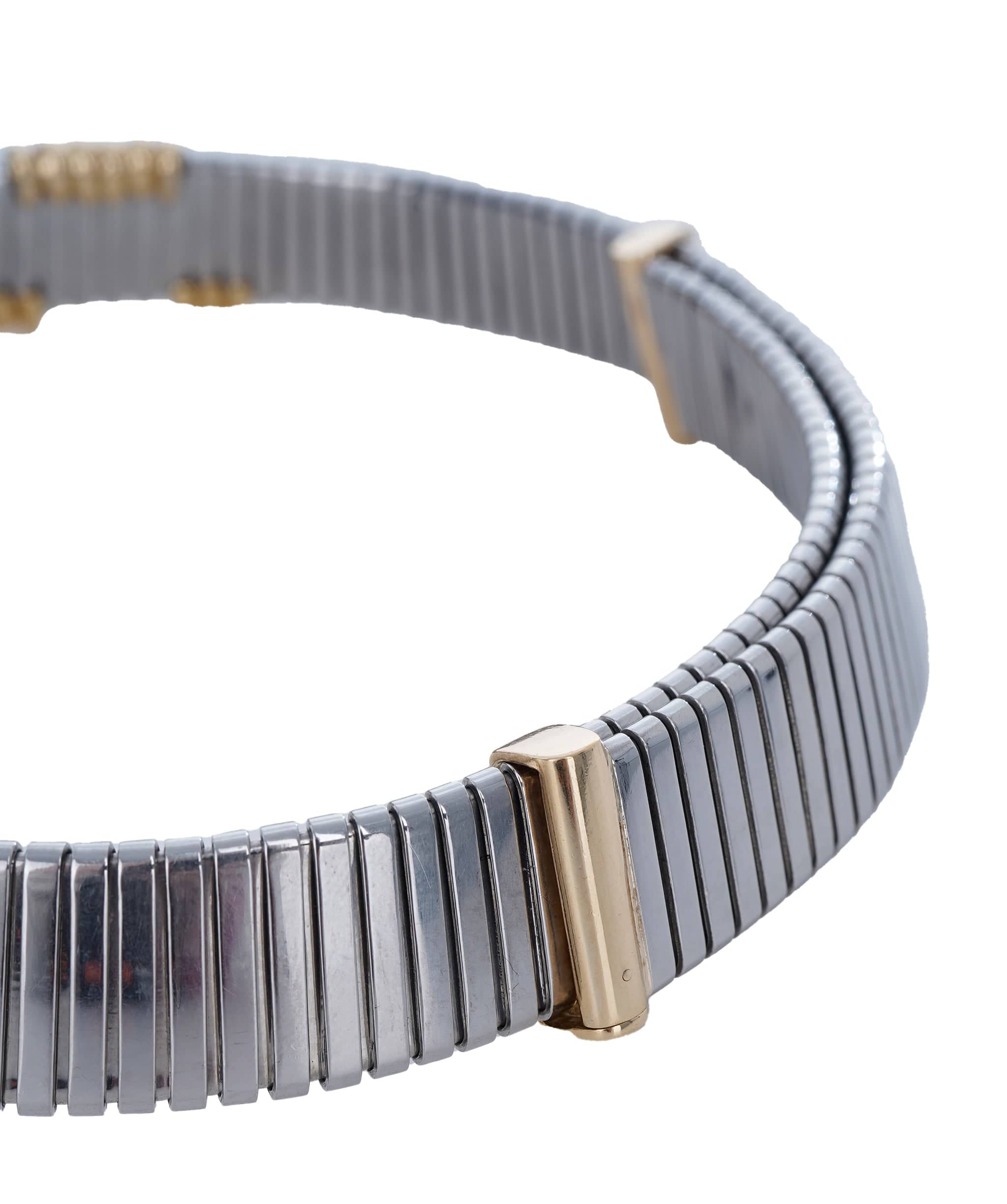 Bulgari Bulgari Steel and Gold Choker Necklace ASC4990