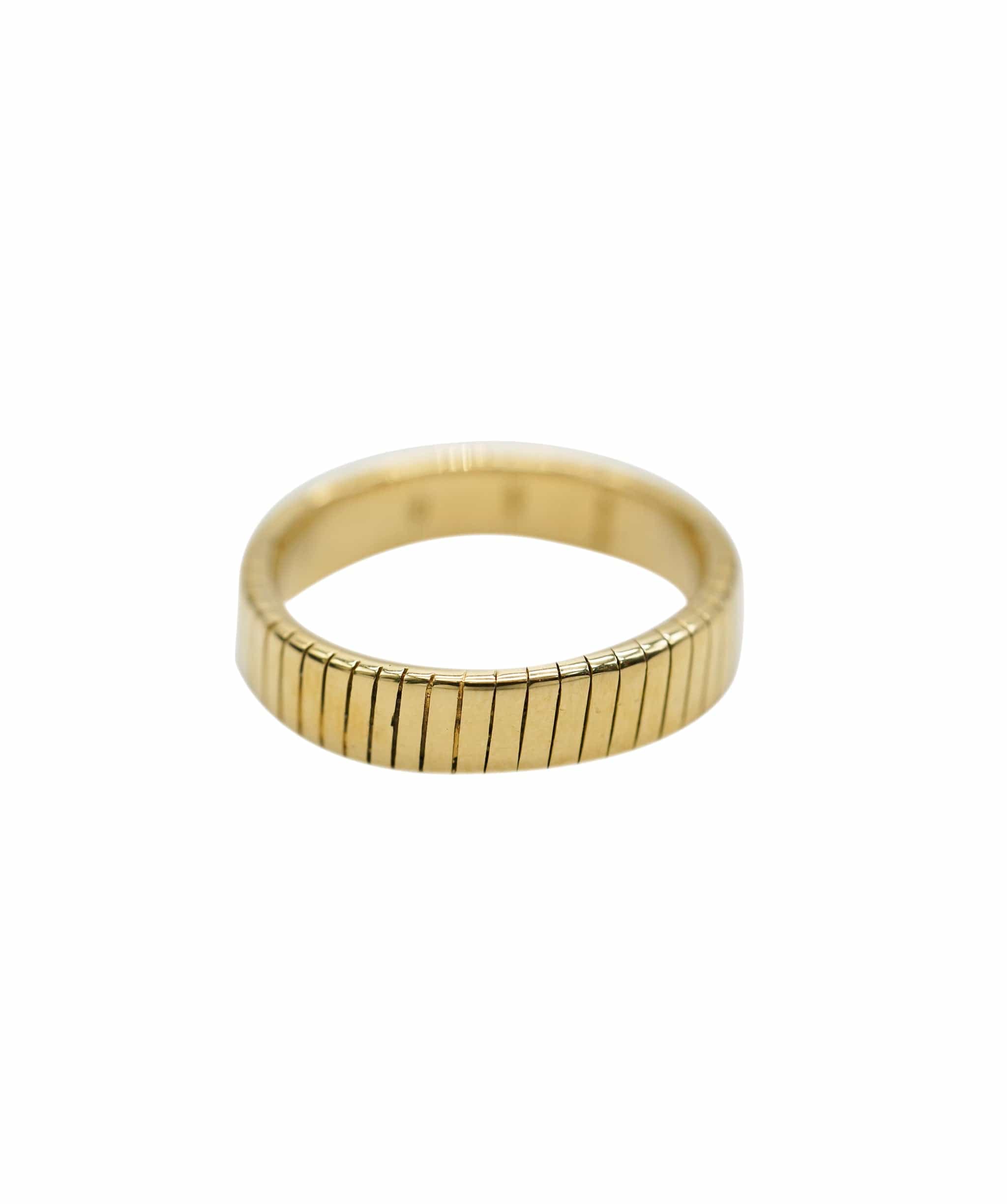 Bulgari Bulgari Vintage Tubogas Yellow Gold Ring ASL10337