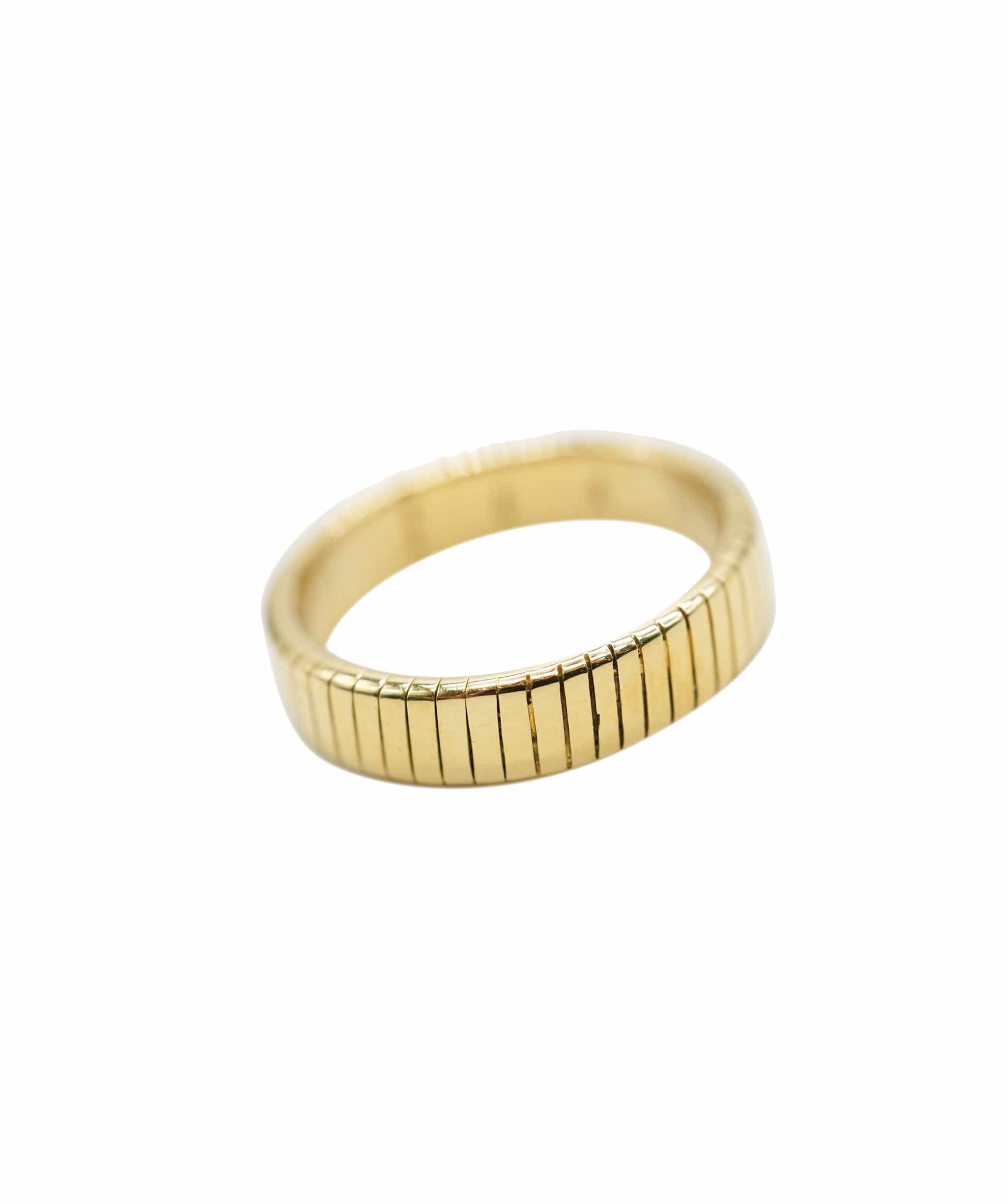 Bulgari Bulgari Vintage Tubogas Yellow Gold Ring ASL10337