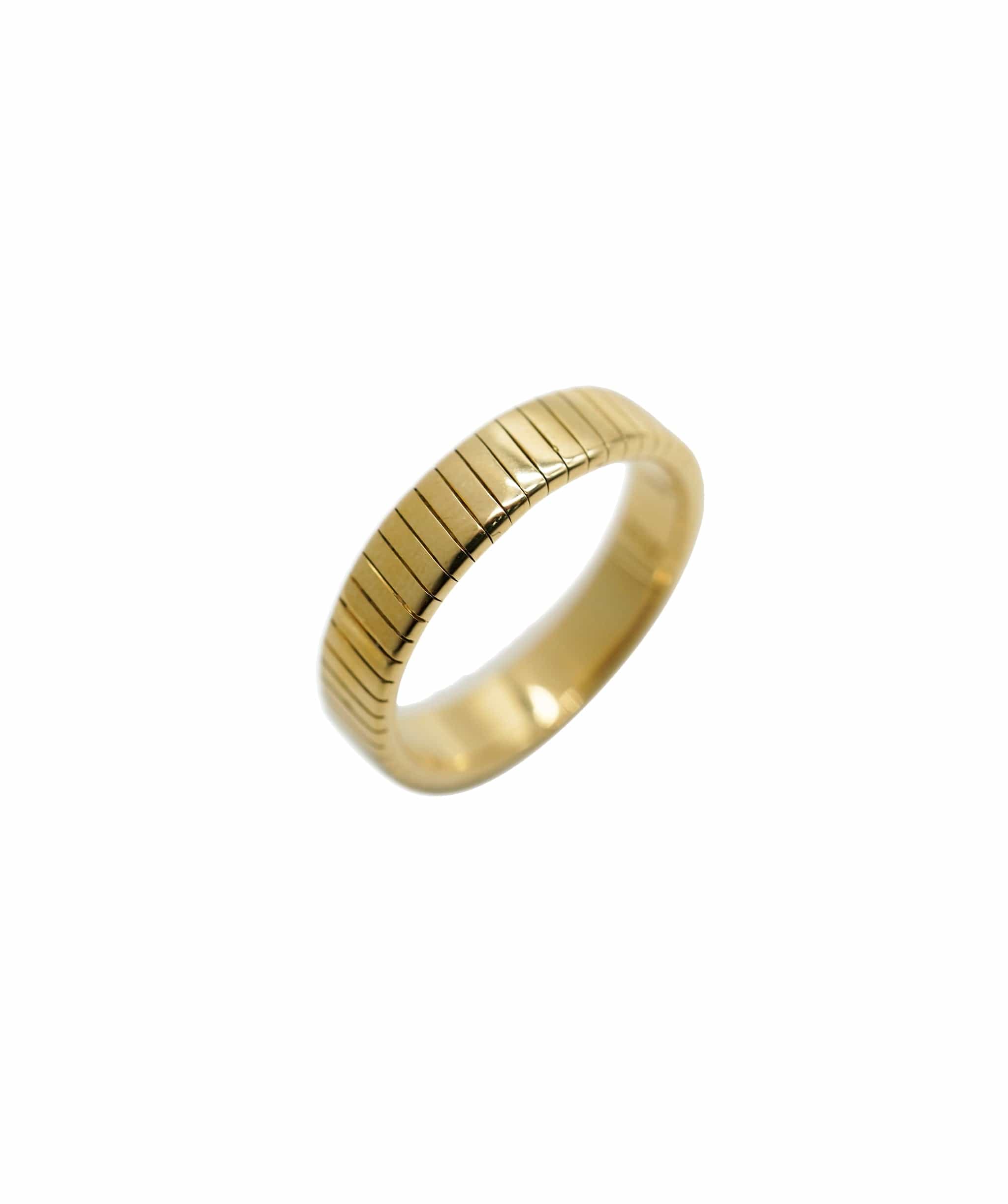 Bulgari Bulgari Vintage Tubogas Yellow Gold Ring ASL10337