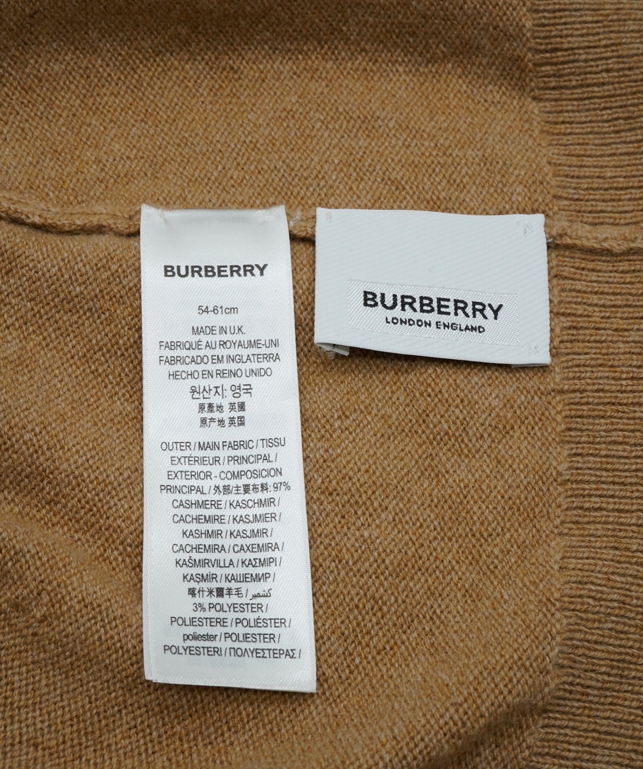 Burberry Burberry Beige Cashmere Beanie ALC0997