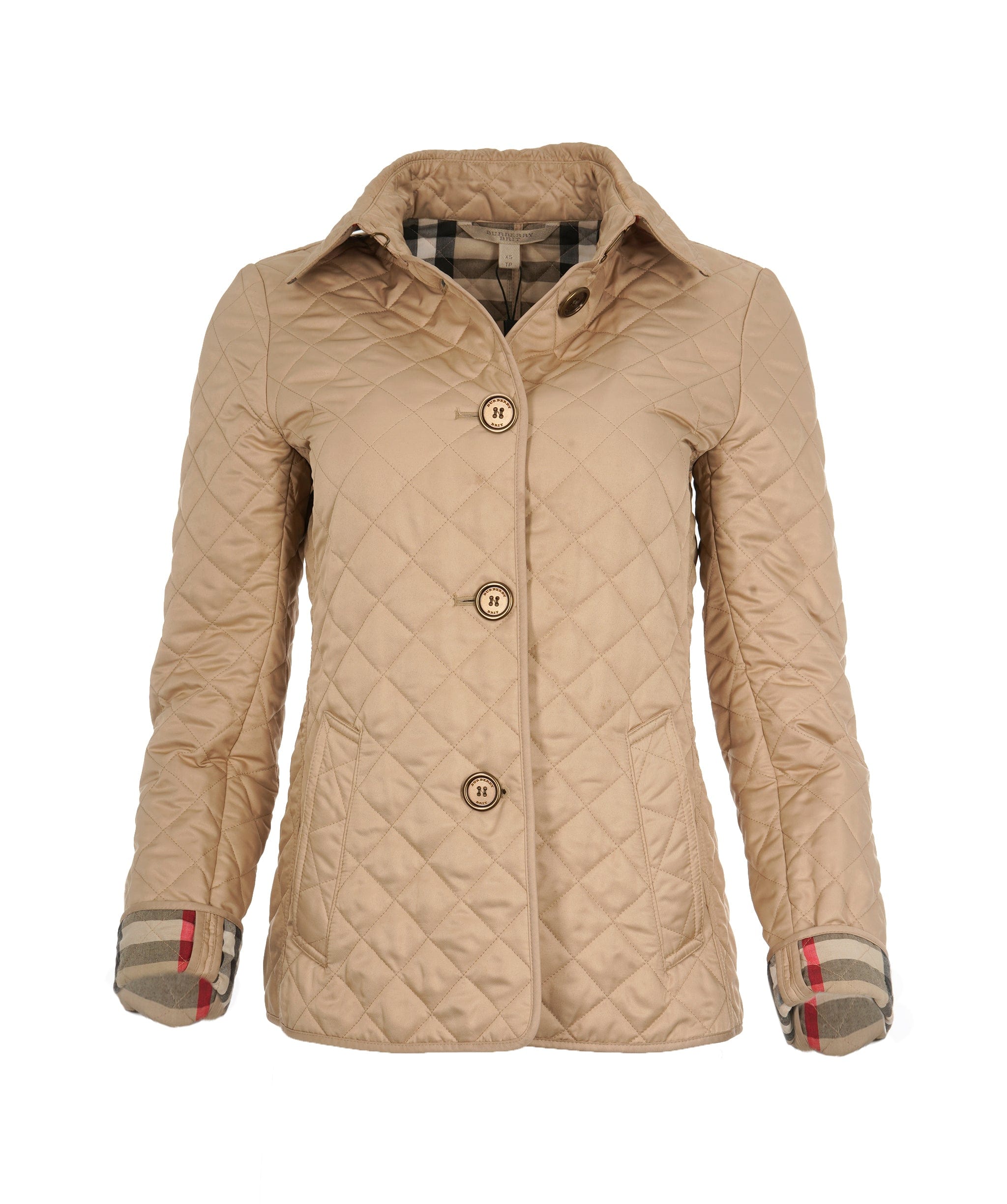 Burberry Burberry Beige Single Breasted Coat  ALC1383