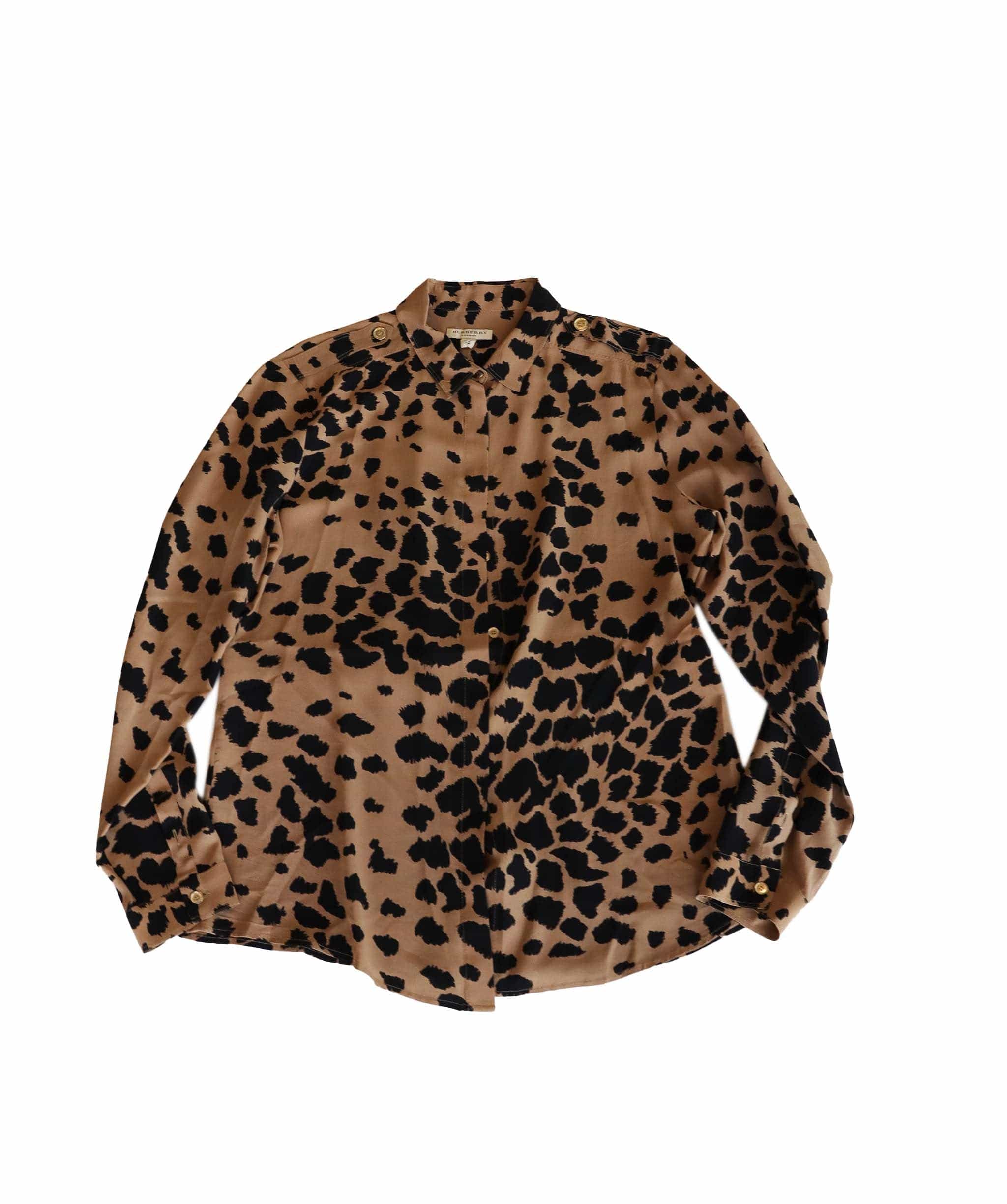 Burberry Burberry leopard print silk shirt AGC1883