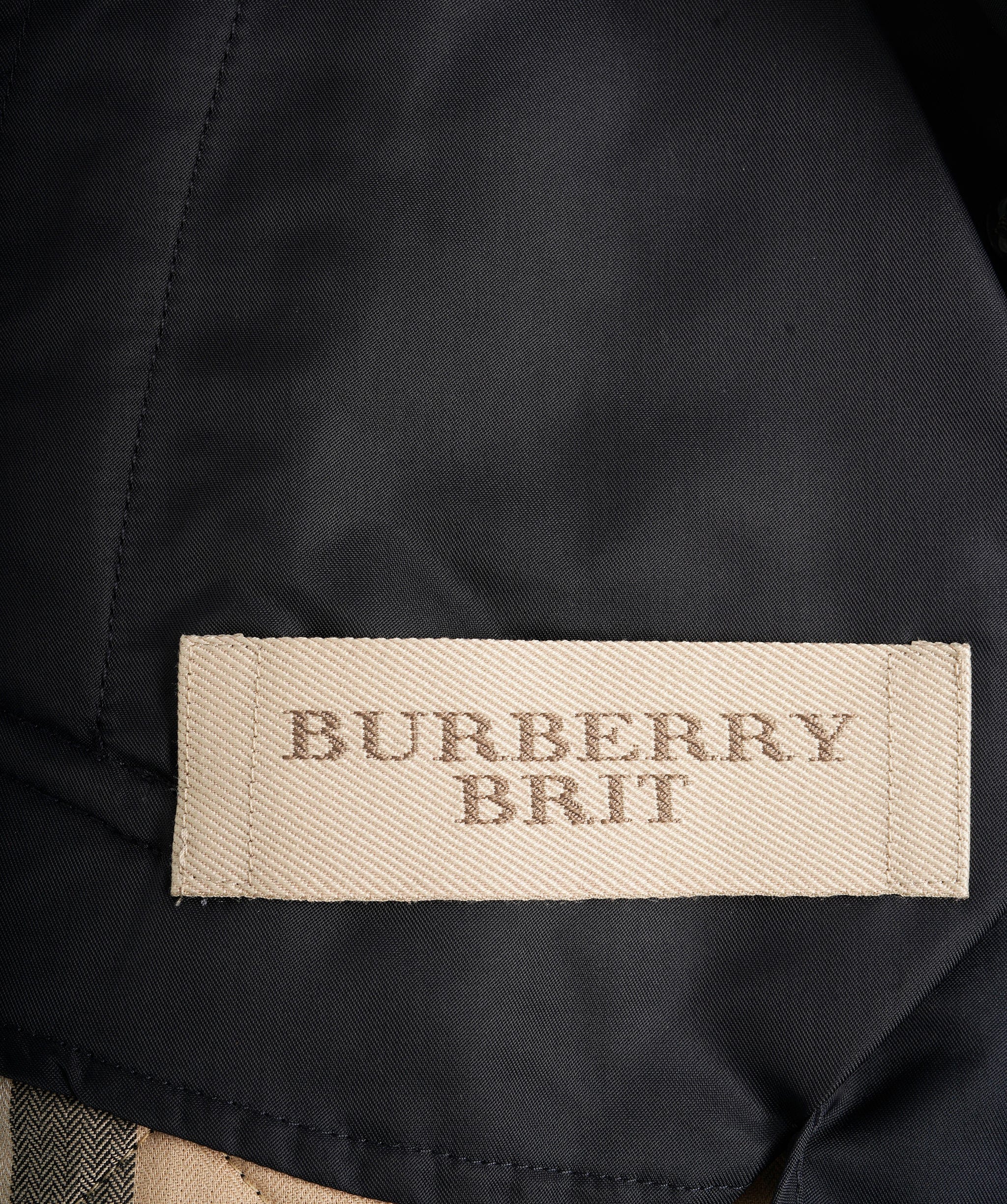 Burberry Burberry Navy Single Breasted Coat  ALC1382