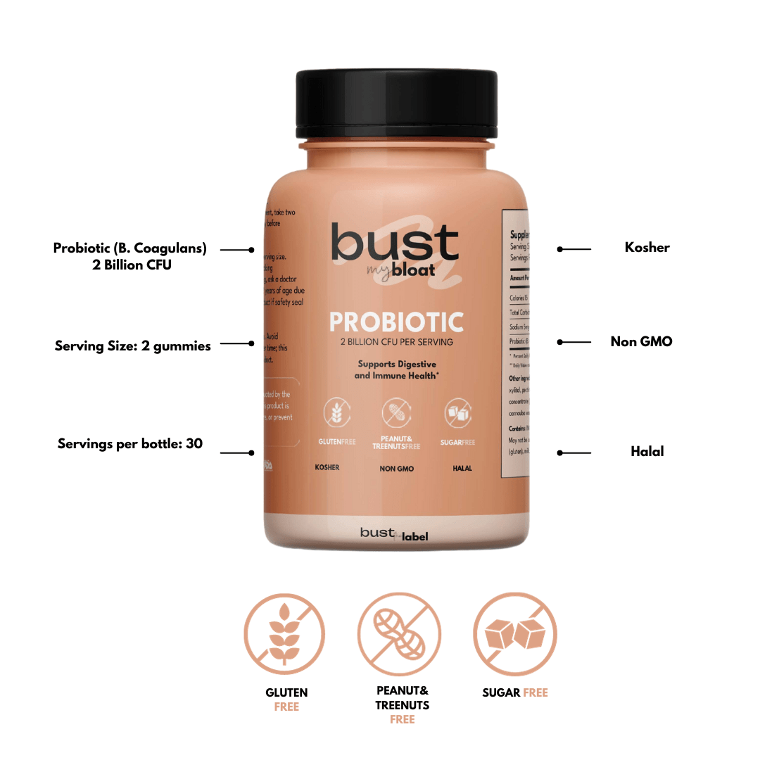 Bust The Label BUST MY BLOAT - PROBIOTICS