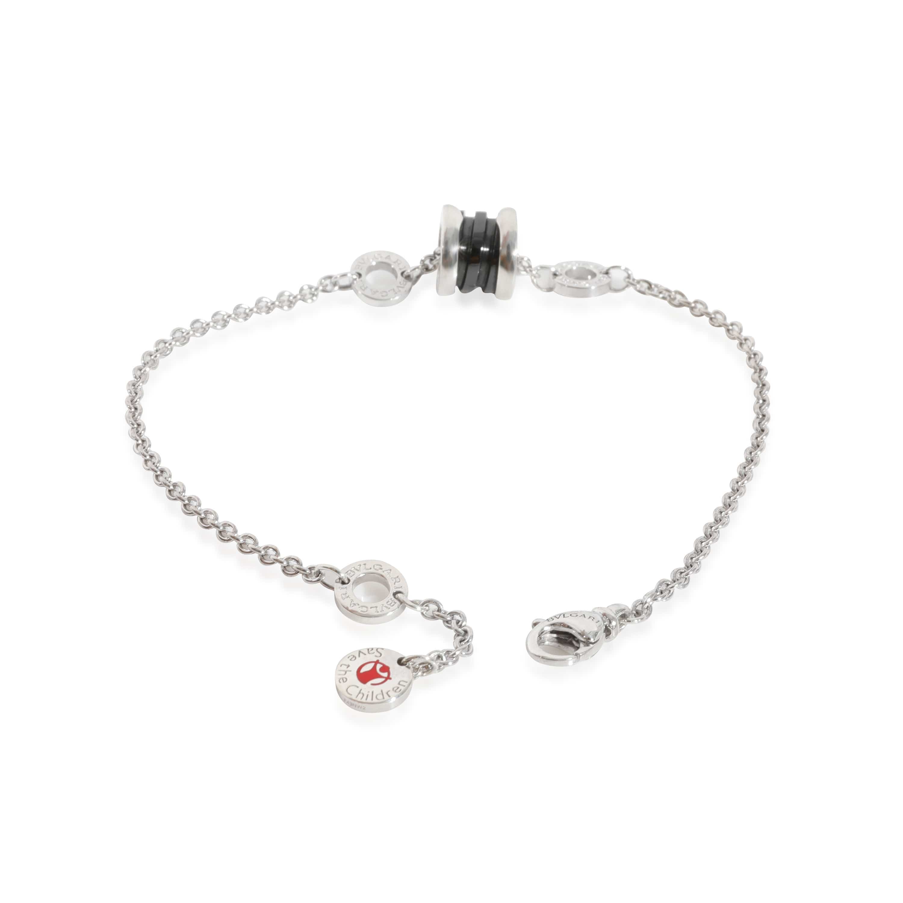 BVLGARI Bvlgari Save The Children Ceramic Bracelet in Sterling Silver