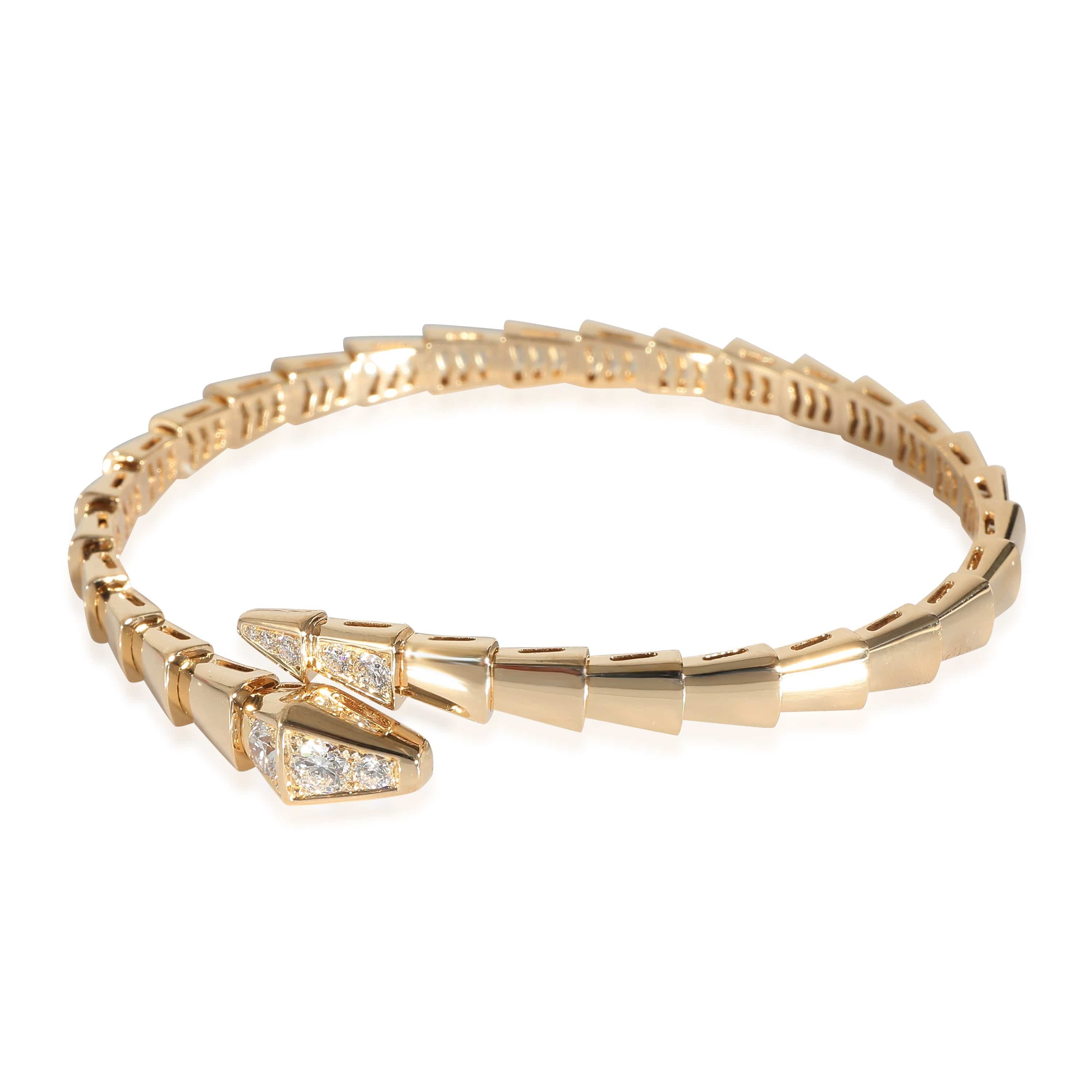 BVLGARI BVLGARI Serpenti Diamond Bracelet in 18K Yellow Gold 0.47 CTW