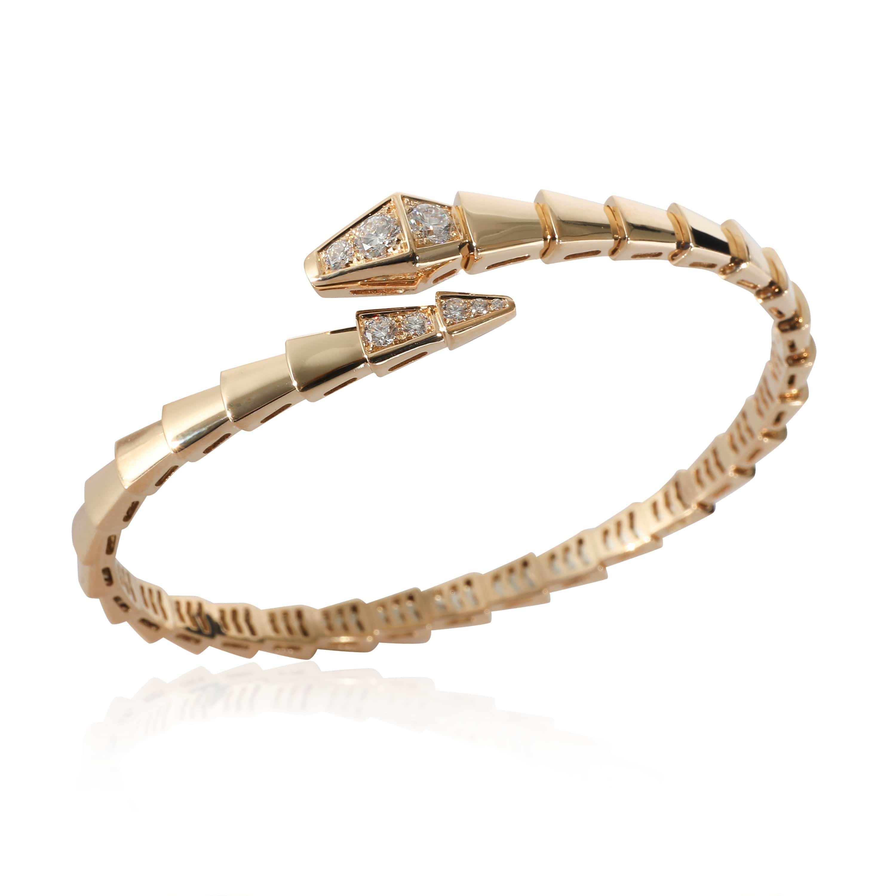 BVLGARI BVLGARI Serpenti Diamond Bracelet in 18K Yellow Gold 0.47 CTW