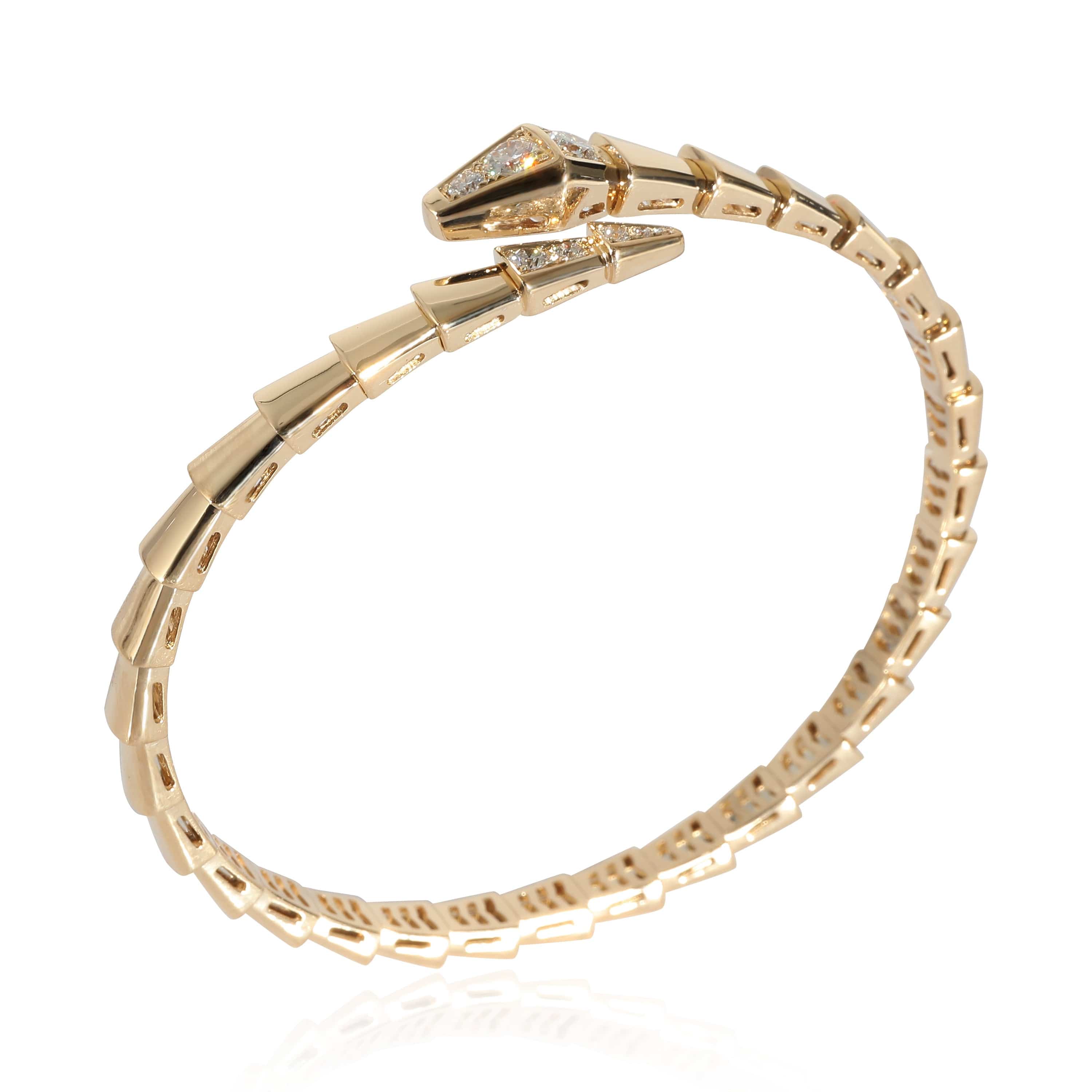 BVLGARI BVLGARI Serpenti Diamond Bracelet in 18K Yellow Gold 0.47 CTW