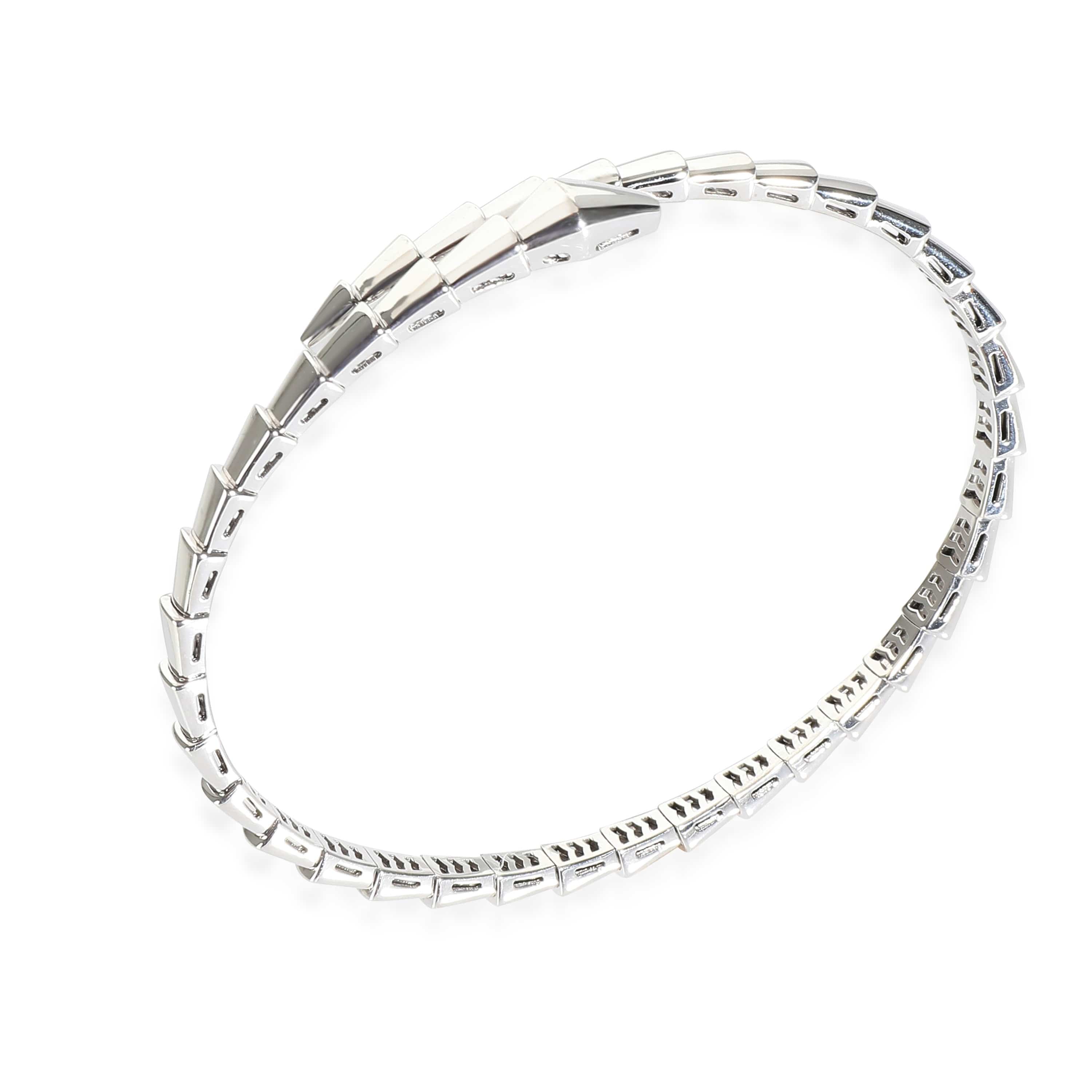 BVLGARI BVLGARI Serpenti Viper Bangle in 18K White Gold