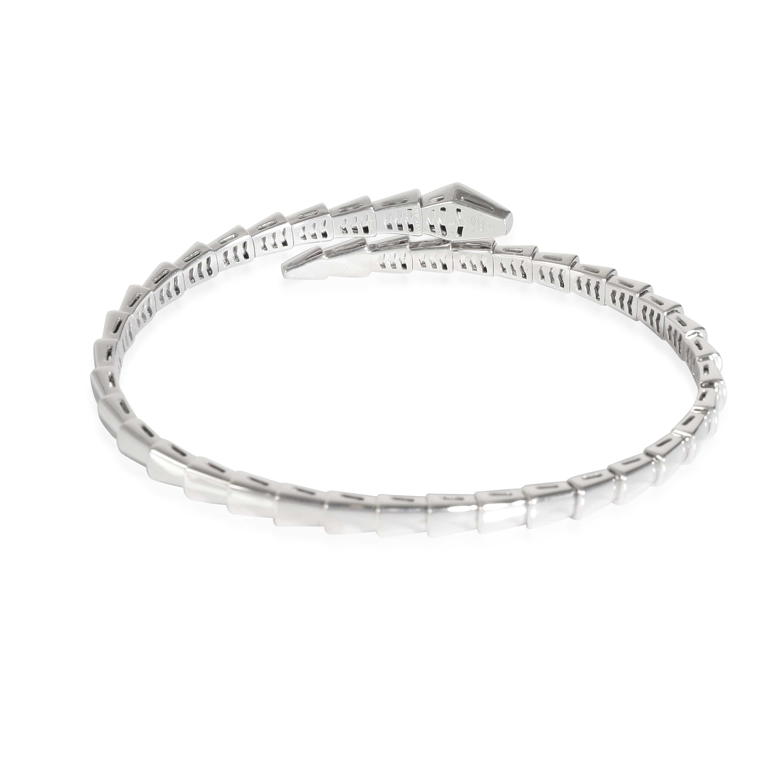 BVLGARI BVLGARI Serpenti Viper Bangle in 18K White Gold