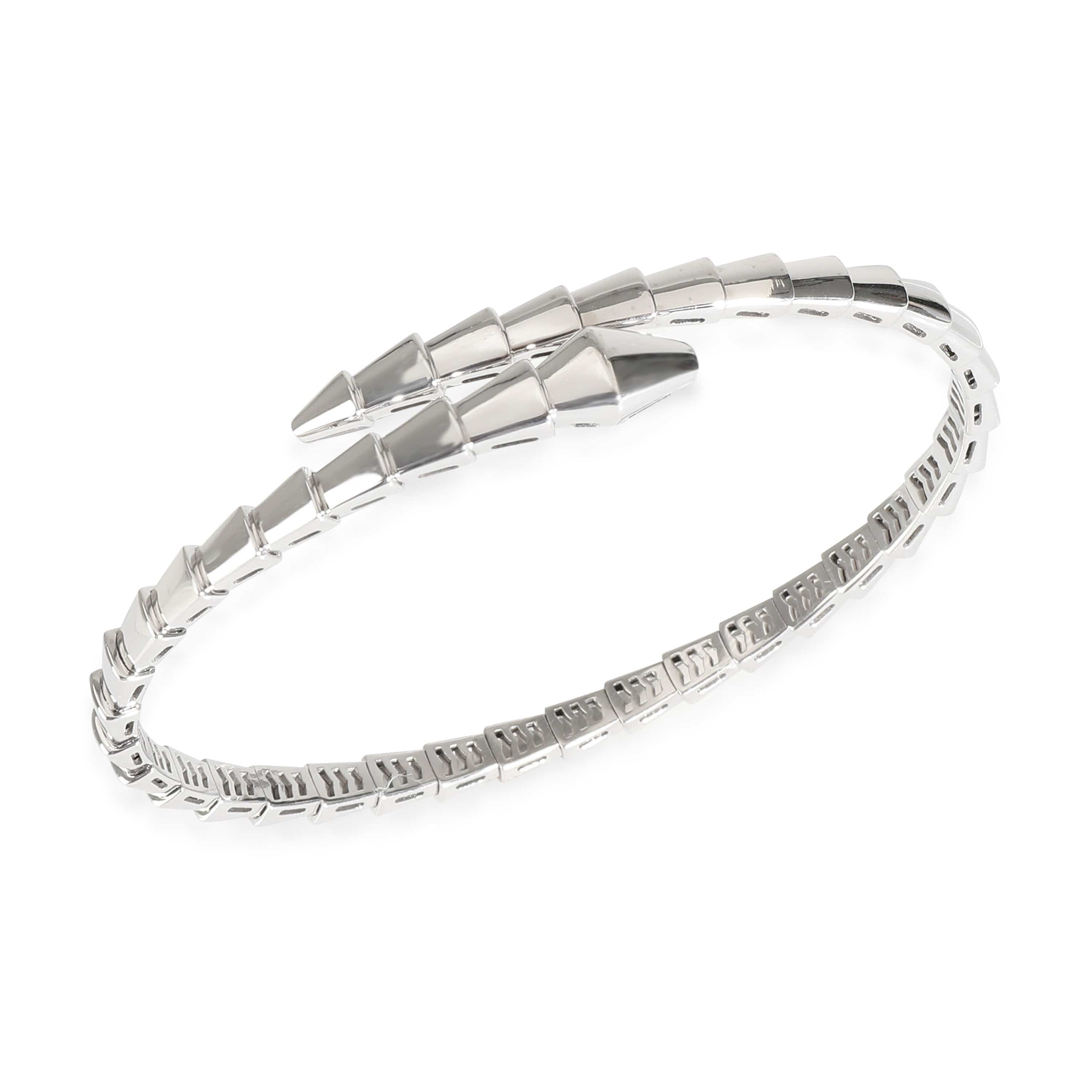 BVLGARI BVLGARI Serpenti Viper Bangle in 18K White Gold