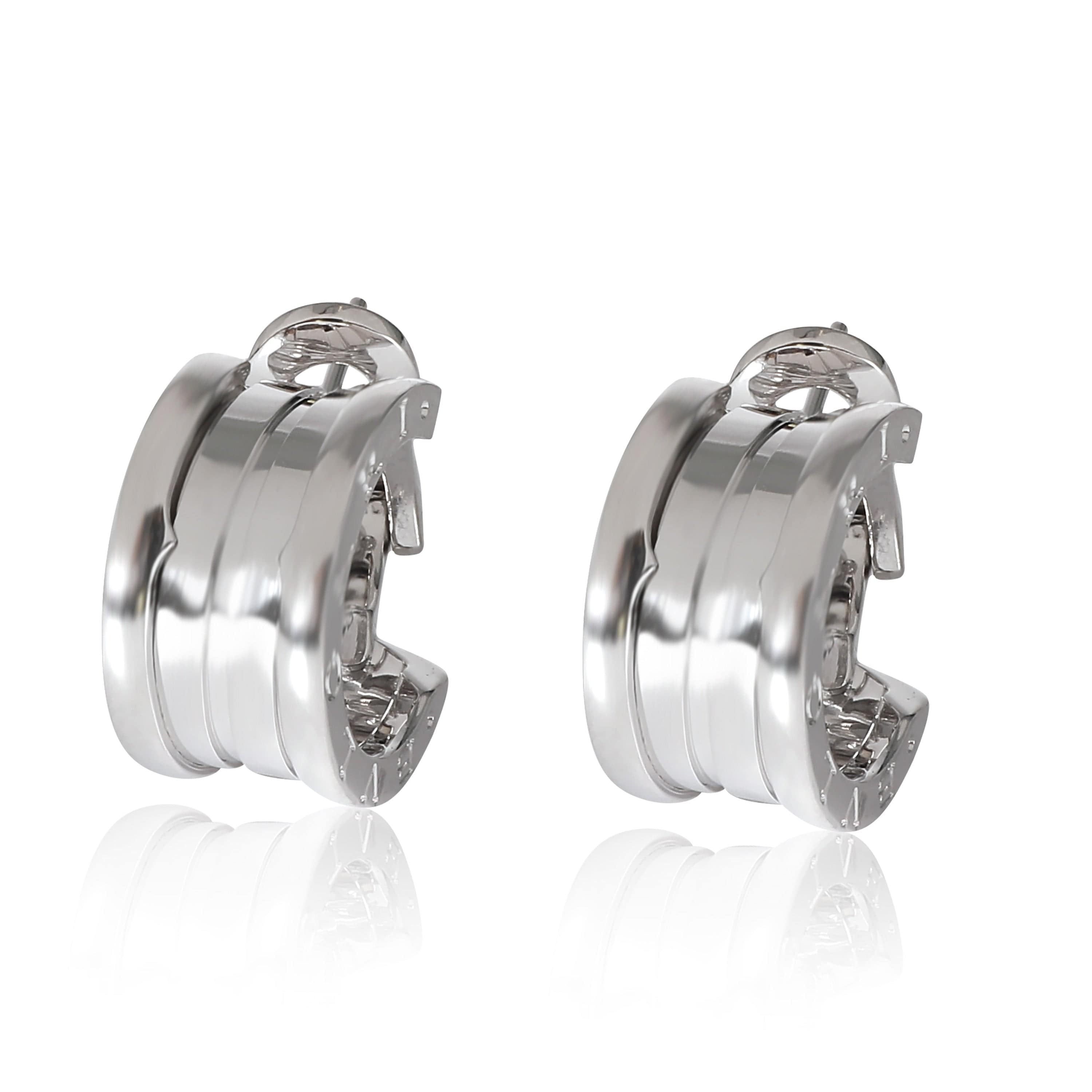 BVLGARI BVLGARI B.zero1 Hoop Earrings in 18K White Gold