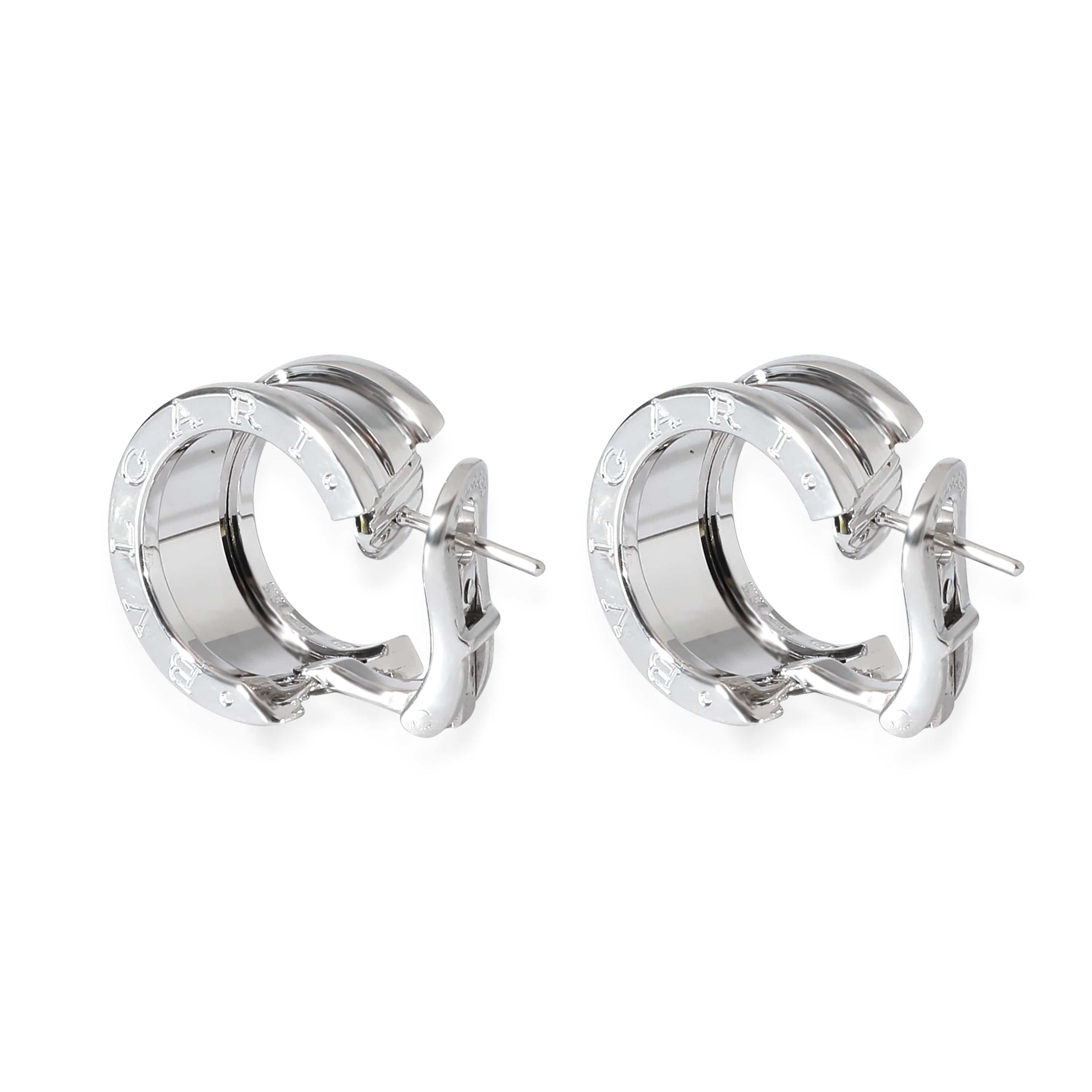 BVLGARI BVLGARI B.zero1 Hoop Earrings in 18K White Gold