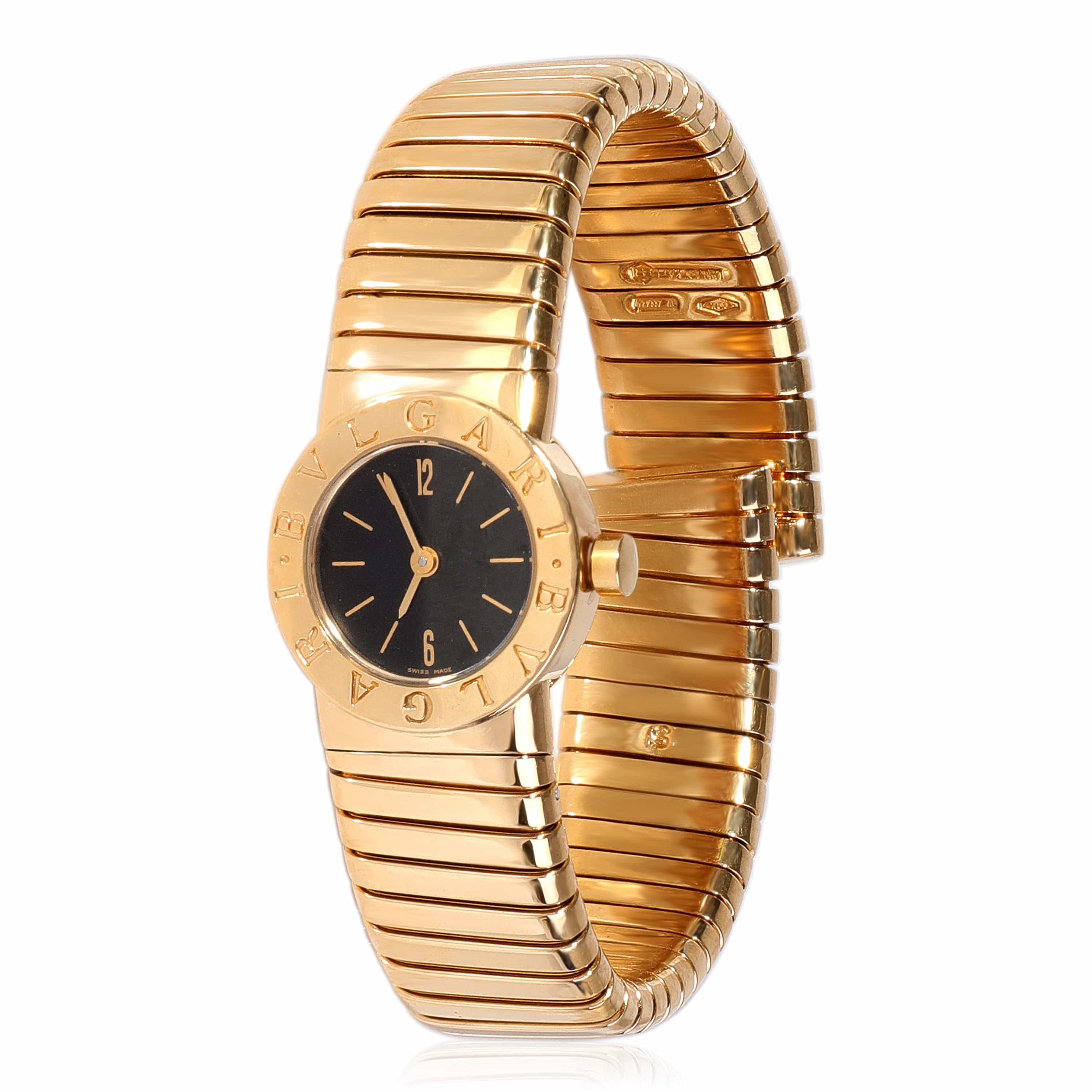 BVLGARI BVLGARI Tubogas BB 19 2T Women's Watch in 18kt Yellow Gold