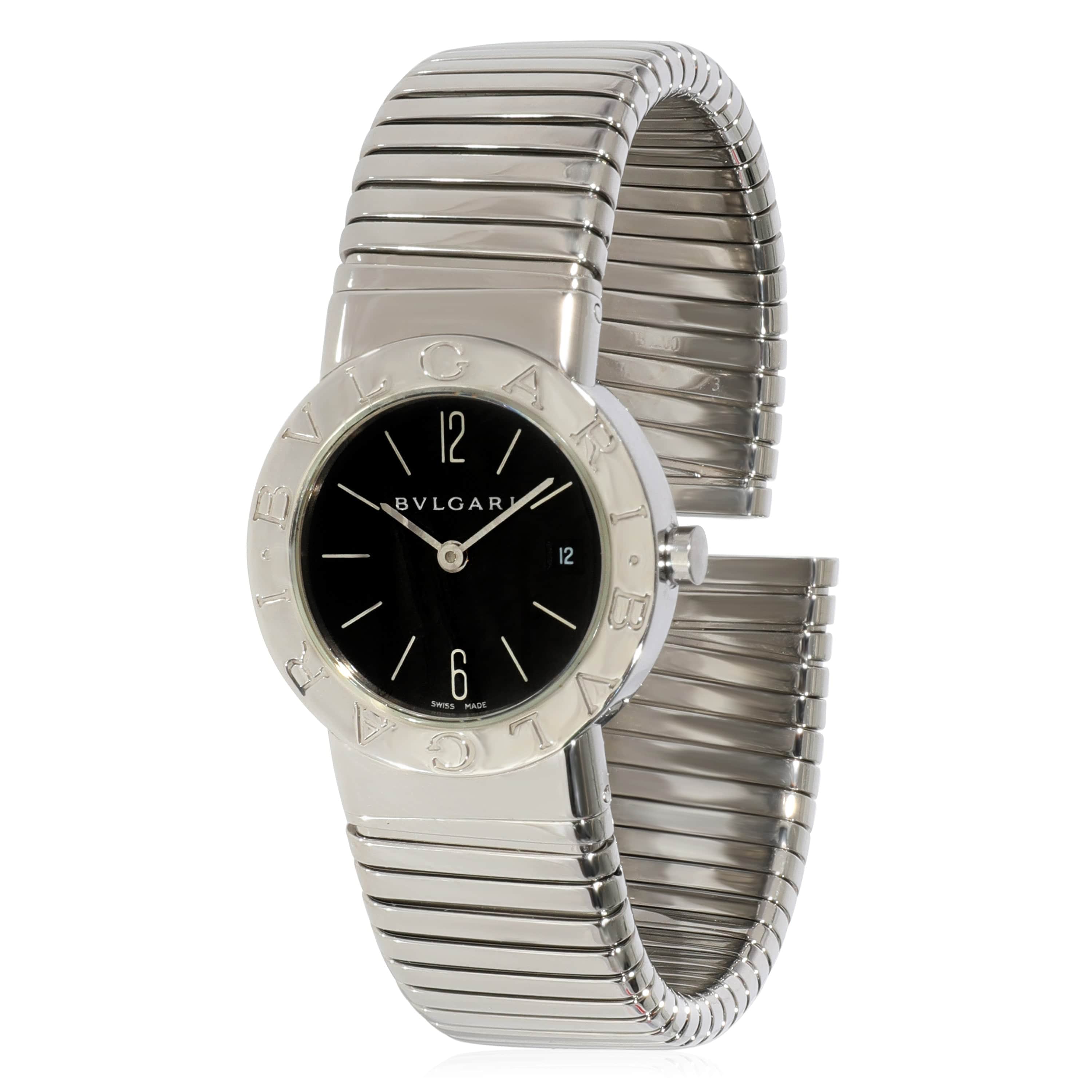 BVLGARI BVLGARI Tubogas BB 26 2TS Women's Watch in  Stainless Steel