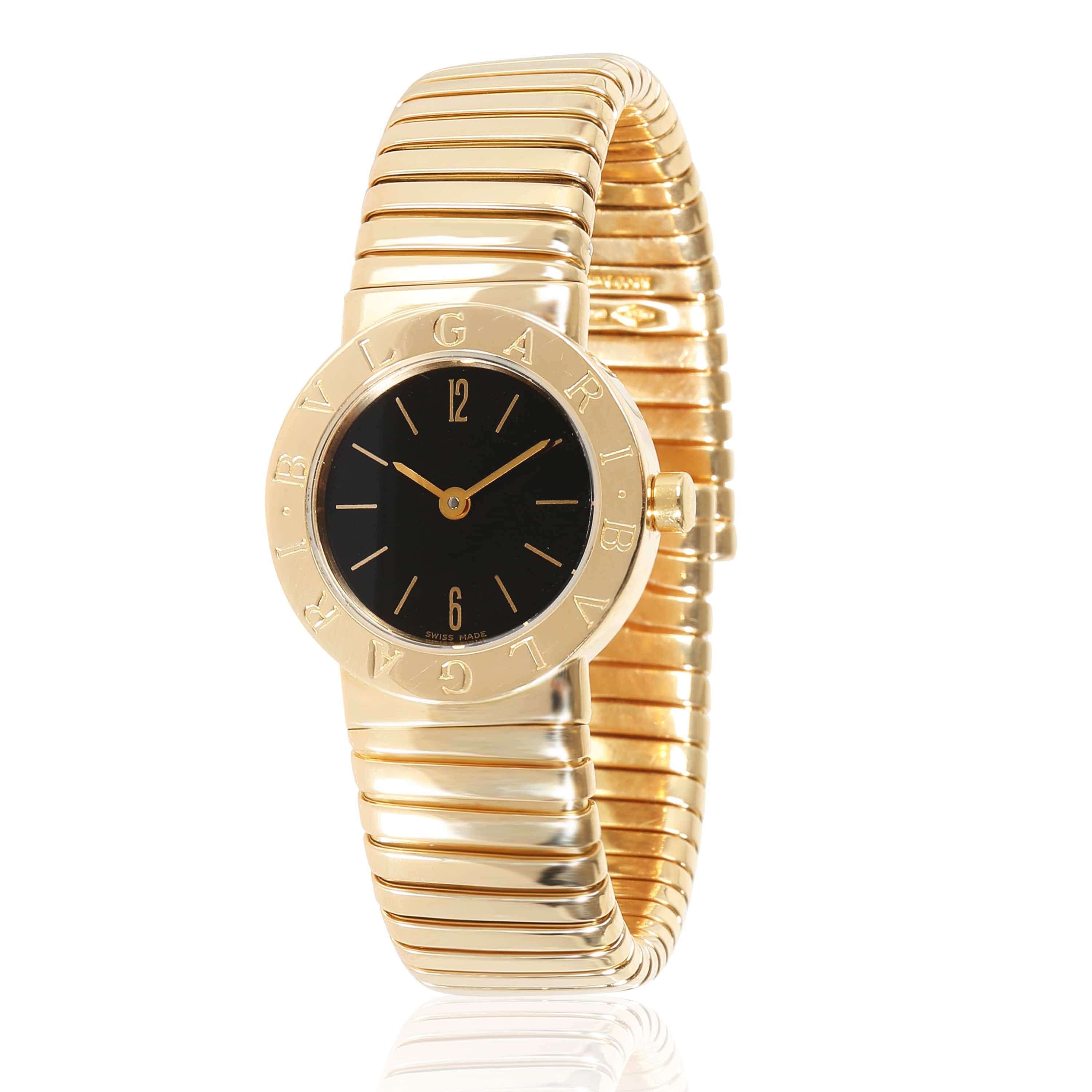 BVLGARI Tubogas BB 23 2T Women's Watch in 18kt Yellow Gold