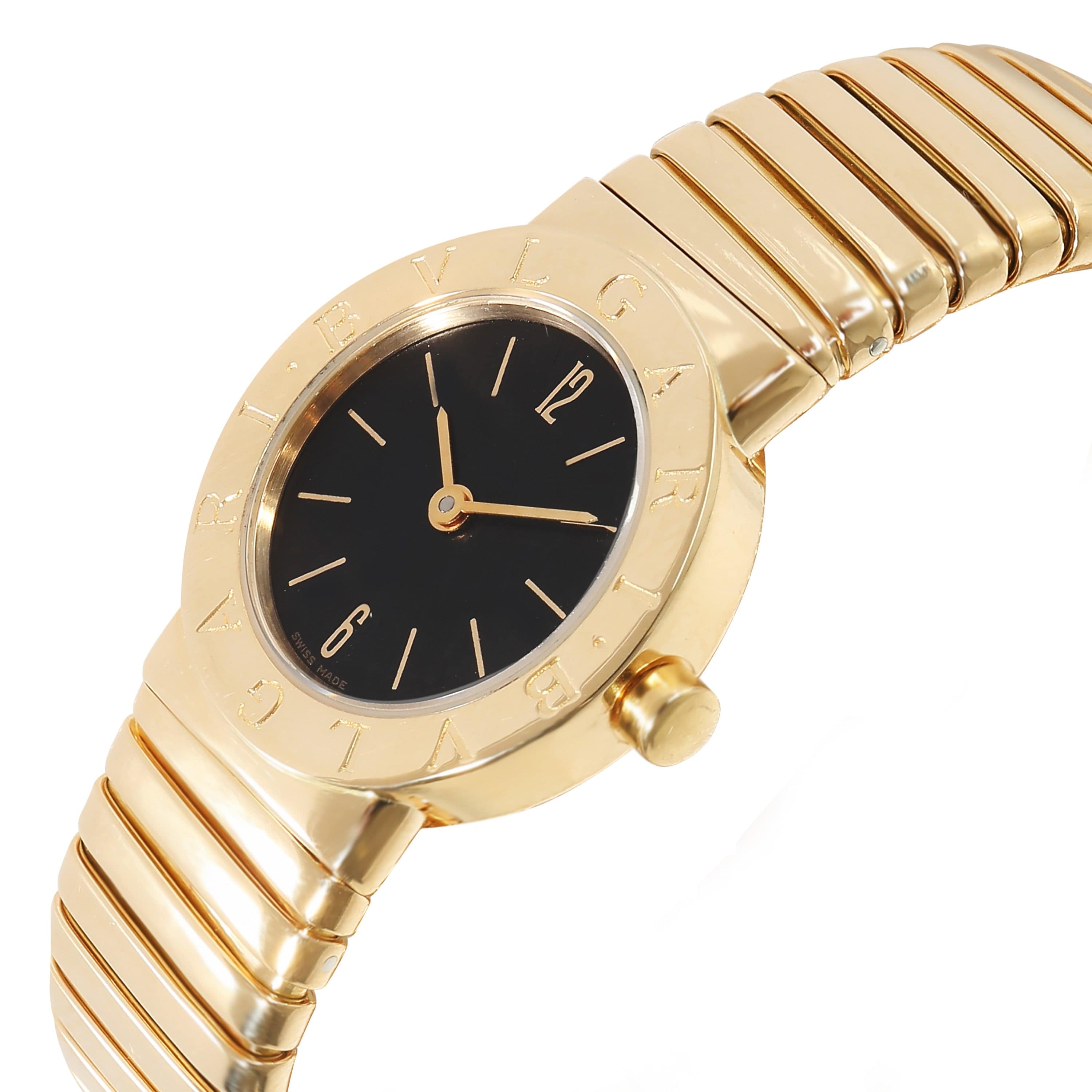 BVLGARI Tubogas BB 23 2T Women's Watch in 18kt Yellow Gold