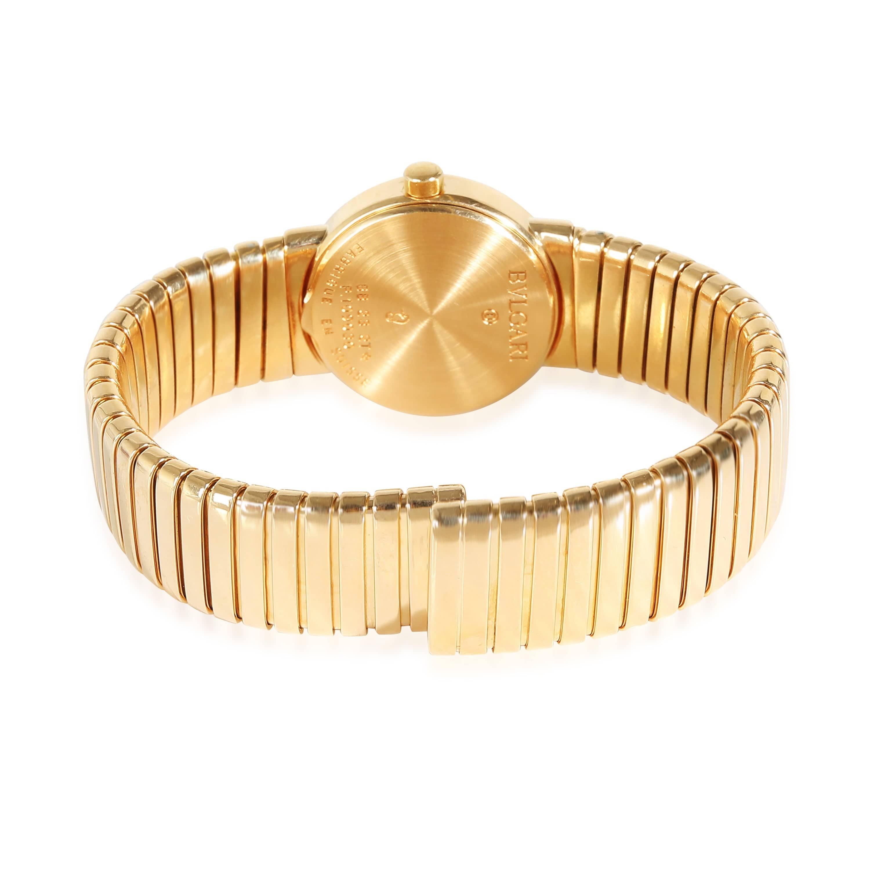 BVLGARI Tubogas BB 23 2T Women's Watch in 18kt Yellow Gold