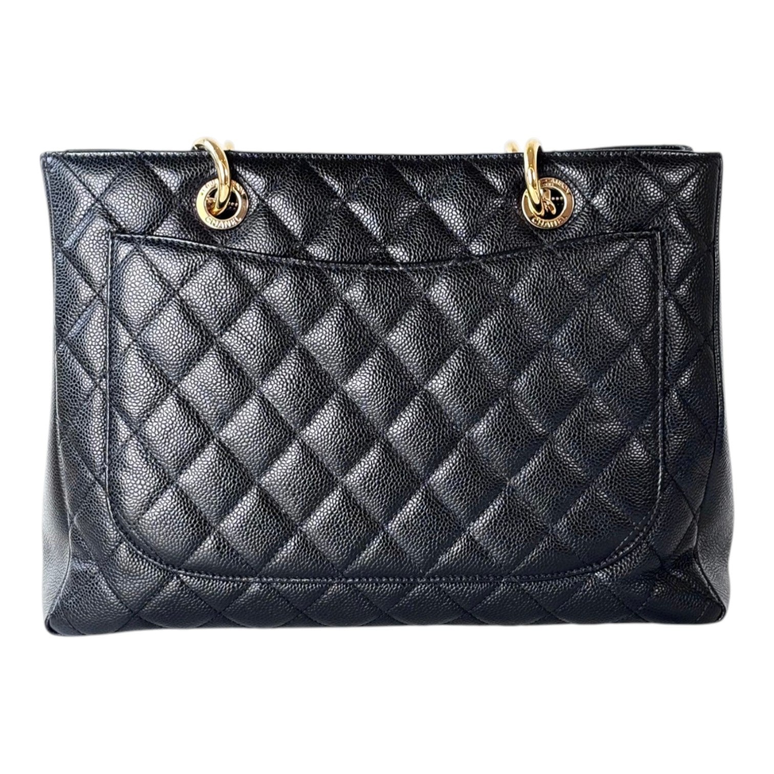 Chanel Tote GST Black Caviar with Gold Hardware