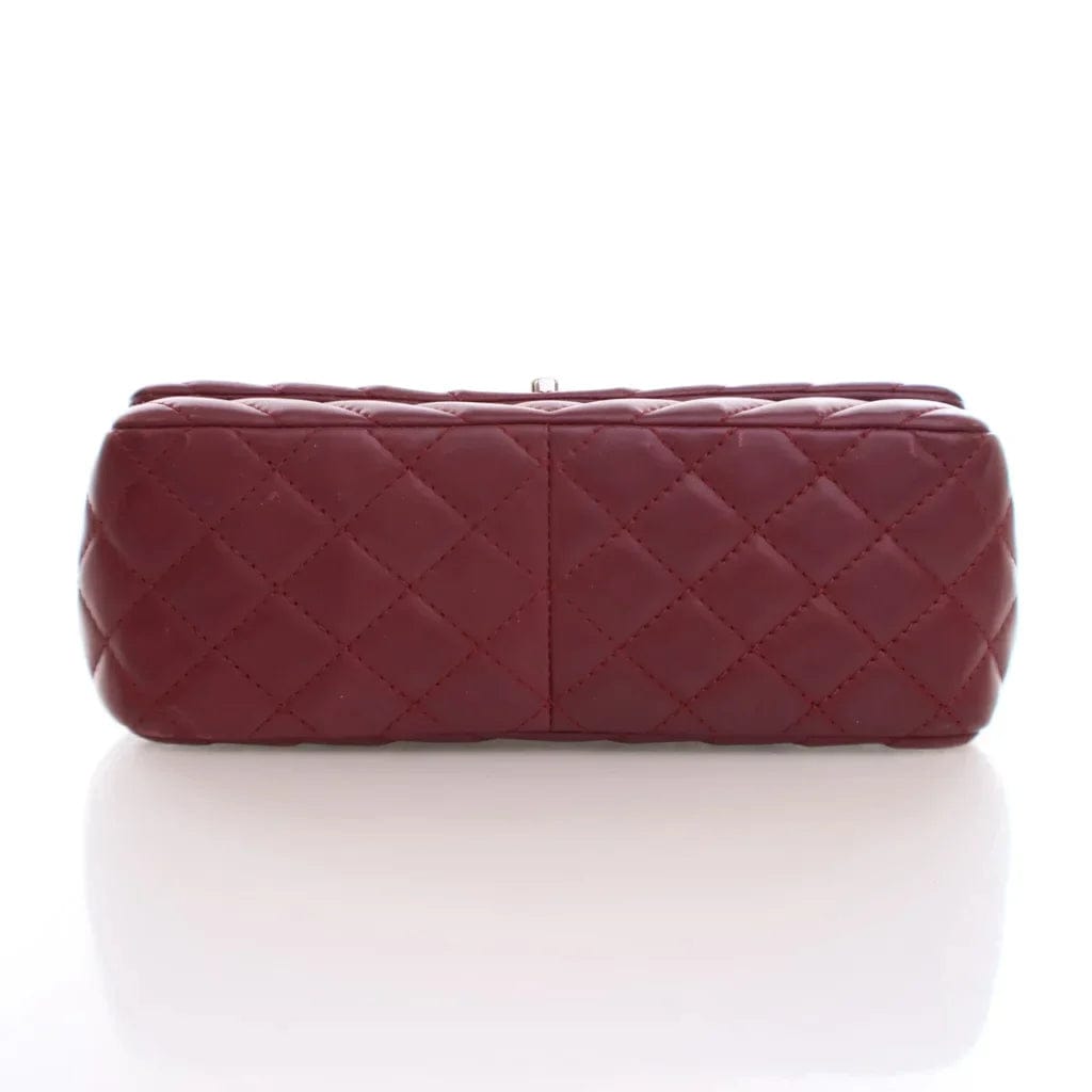 CANADA Chanel Chevron Seasonal Flap Red Calfskin