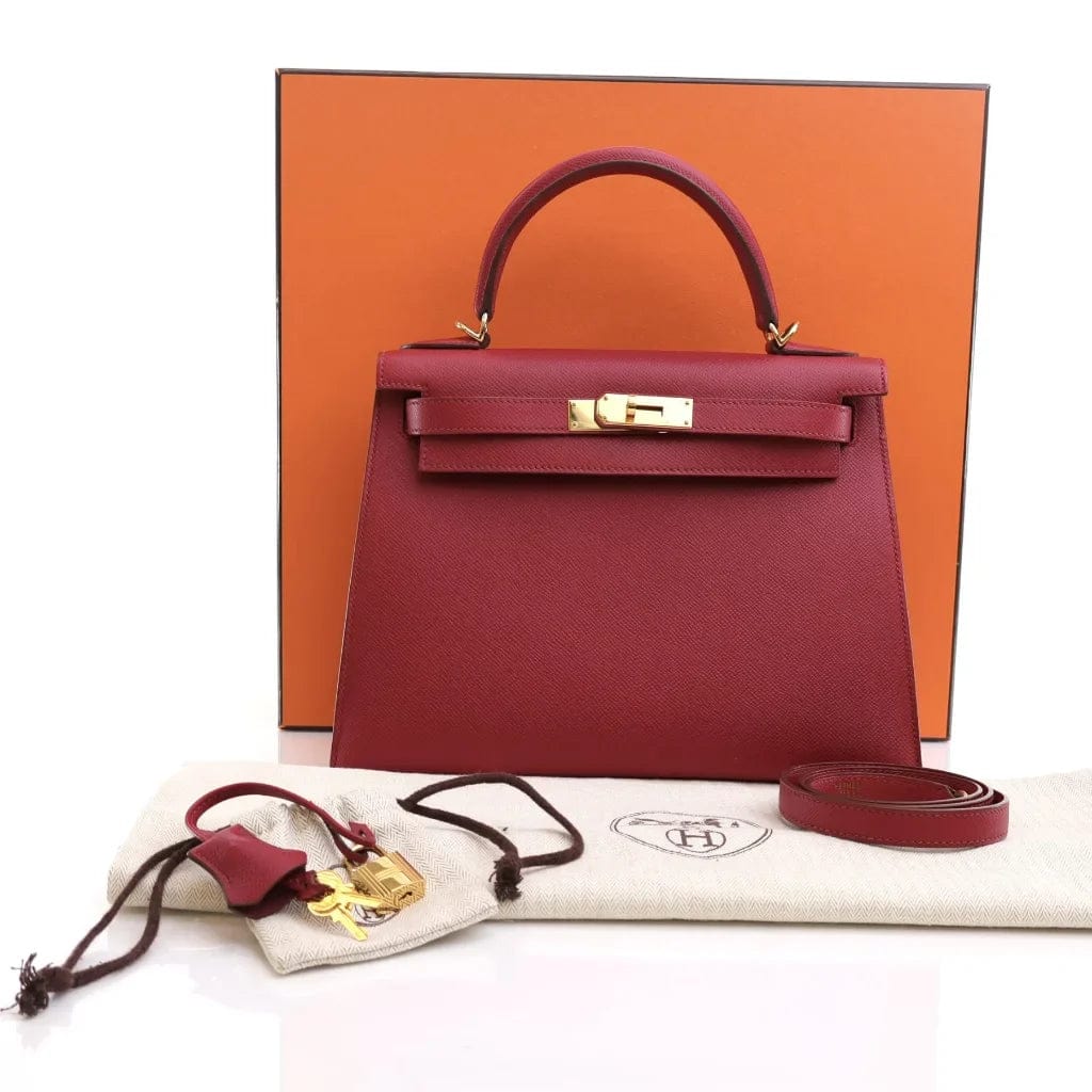 CANADA Hermes Kelly 28 Rouge Grenat Epsom