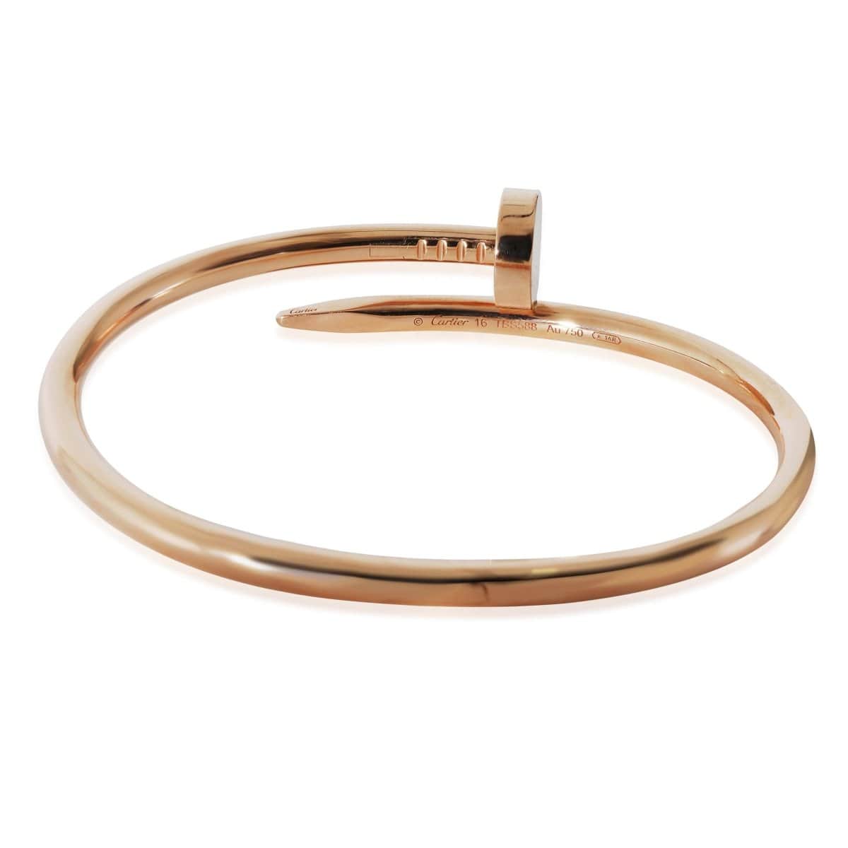 134273, Cartier Juste Un Clou in 18k Rose Gold, size 16