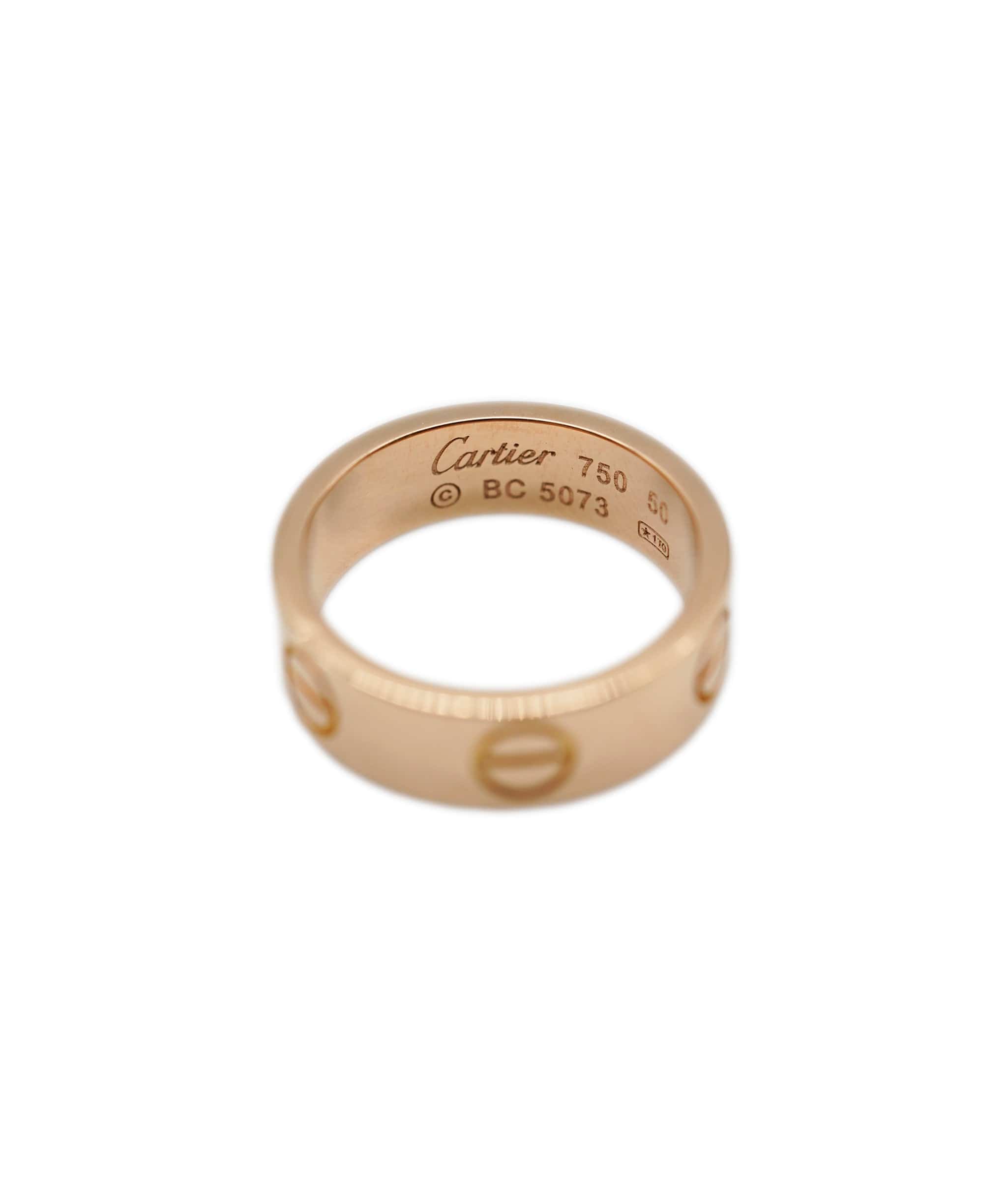 Cartier Cartier rose gold love ring size 50 ASC1801