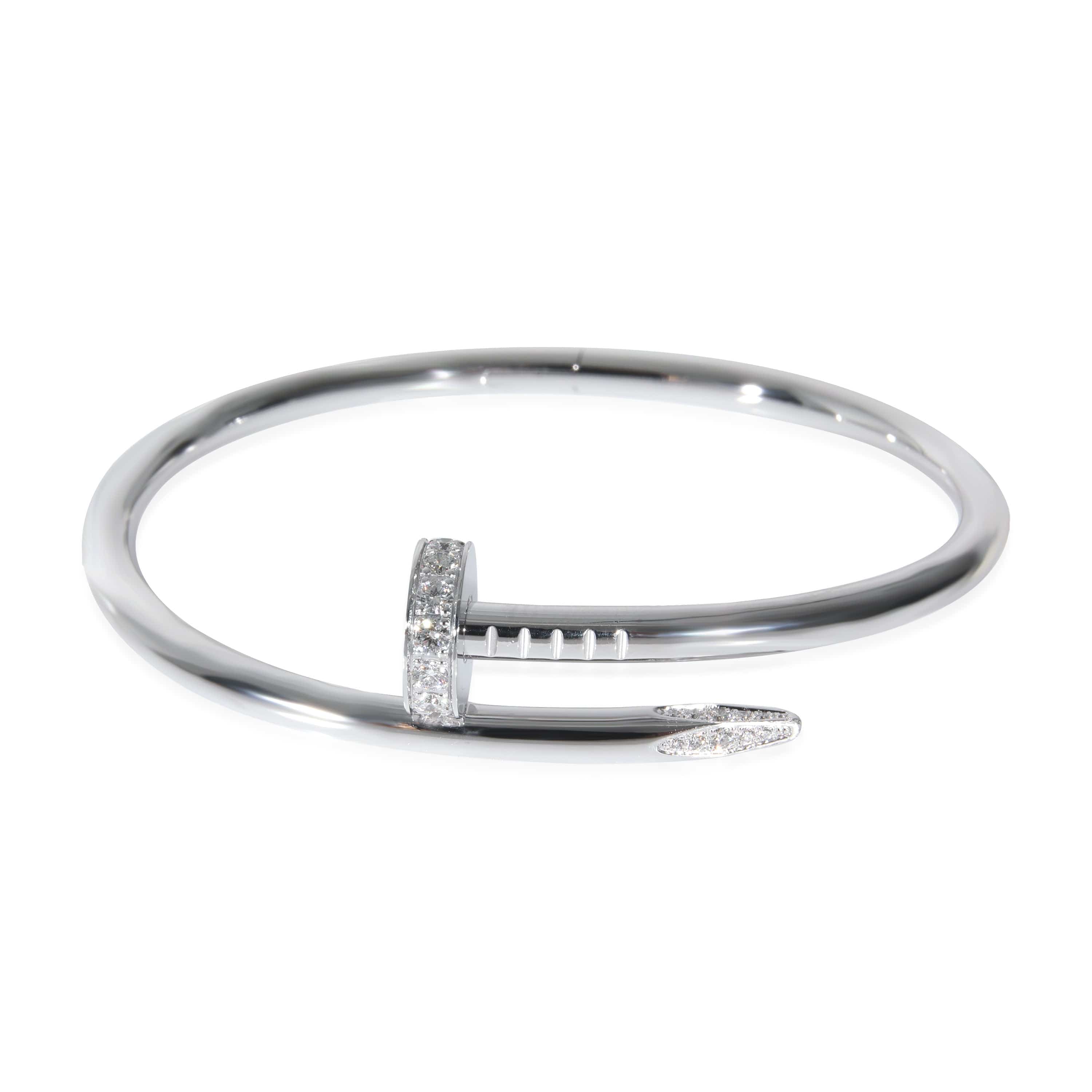 Cartier Cartier Juste Un Clou Diamond Bracelet in 18k White Gold 0.58 CTW