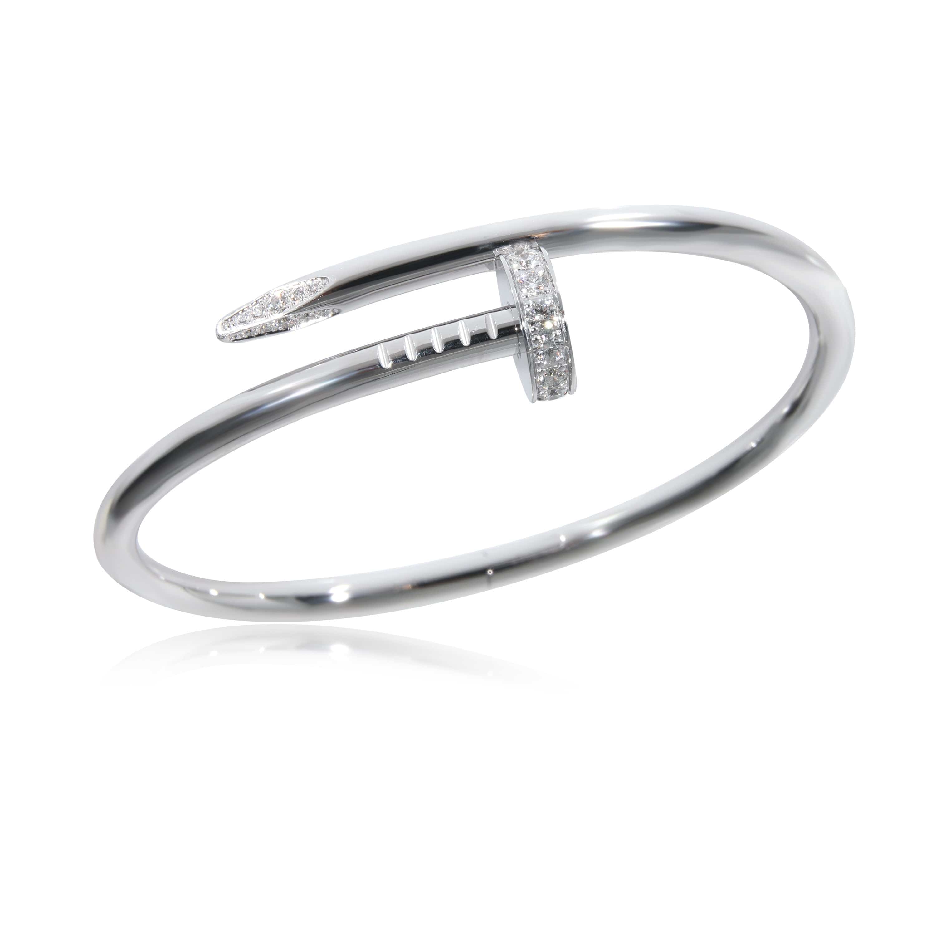 Cartier Cartier Juste Un Clou Diamond Bracelet in 18k White Gold 0.58 CTW