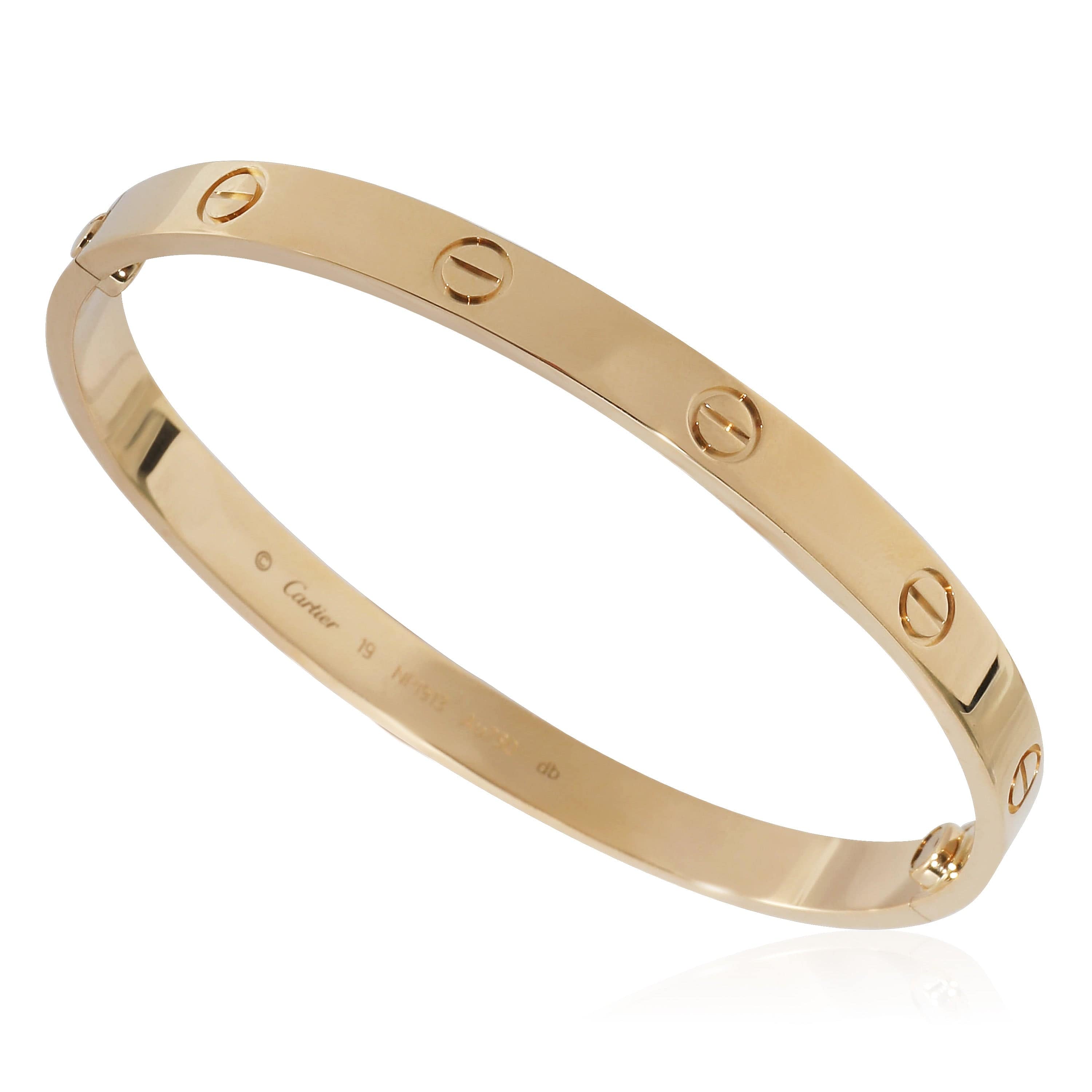 Cartier Cartier Love Bracelet In 18K Yellow Gold, Size 19