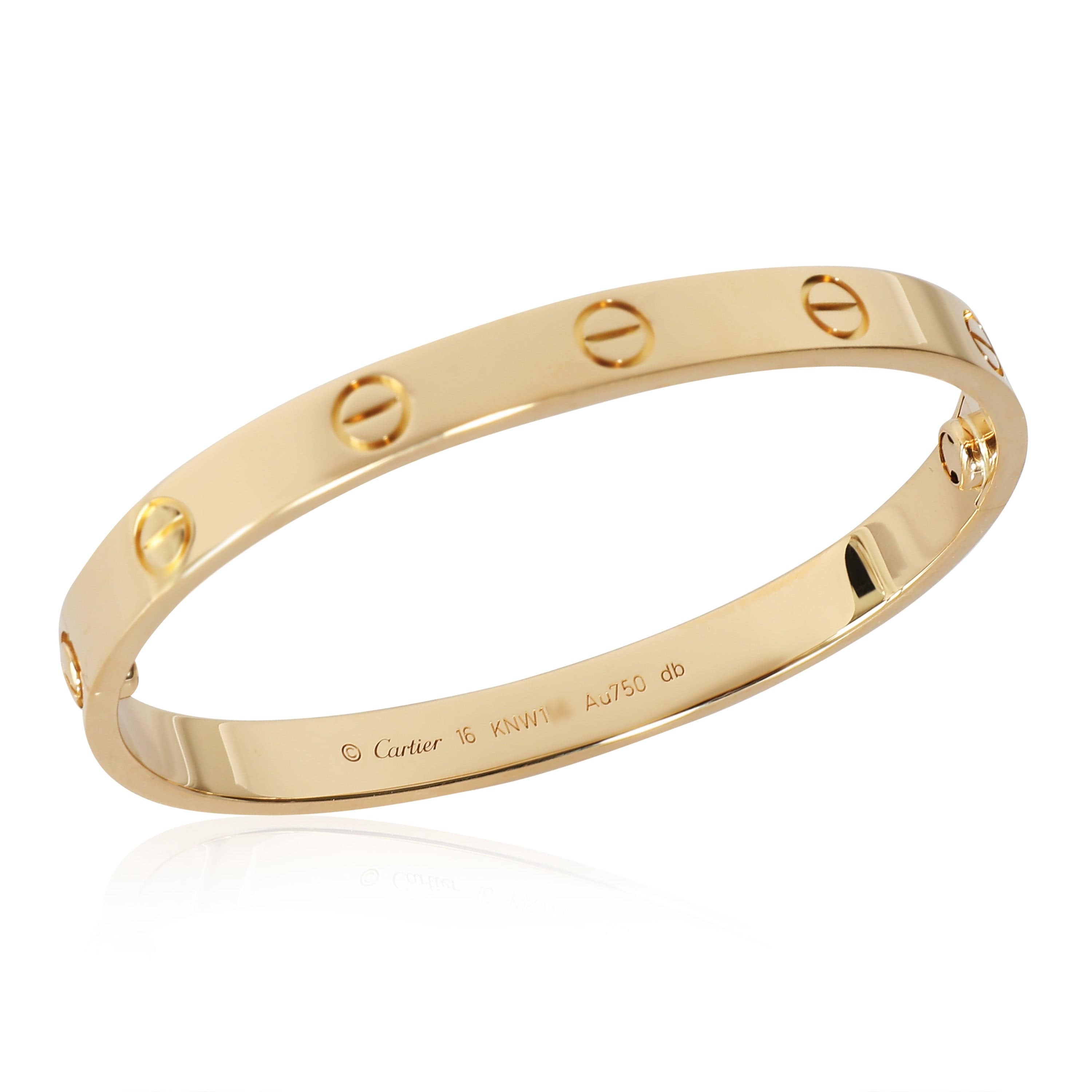 Cartier Love Bracelet in (Yellow Gold) 16