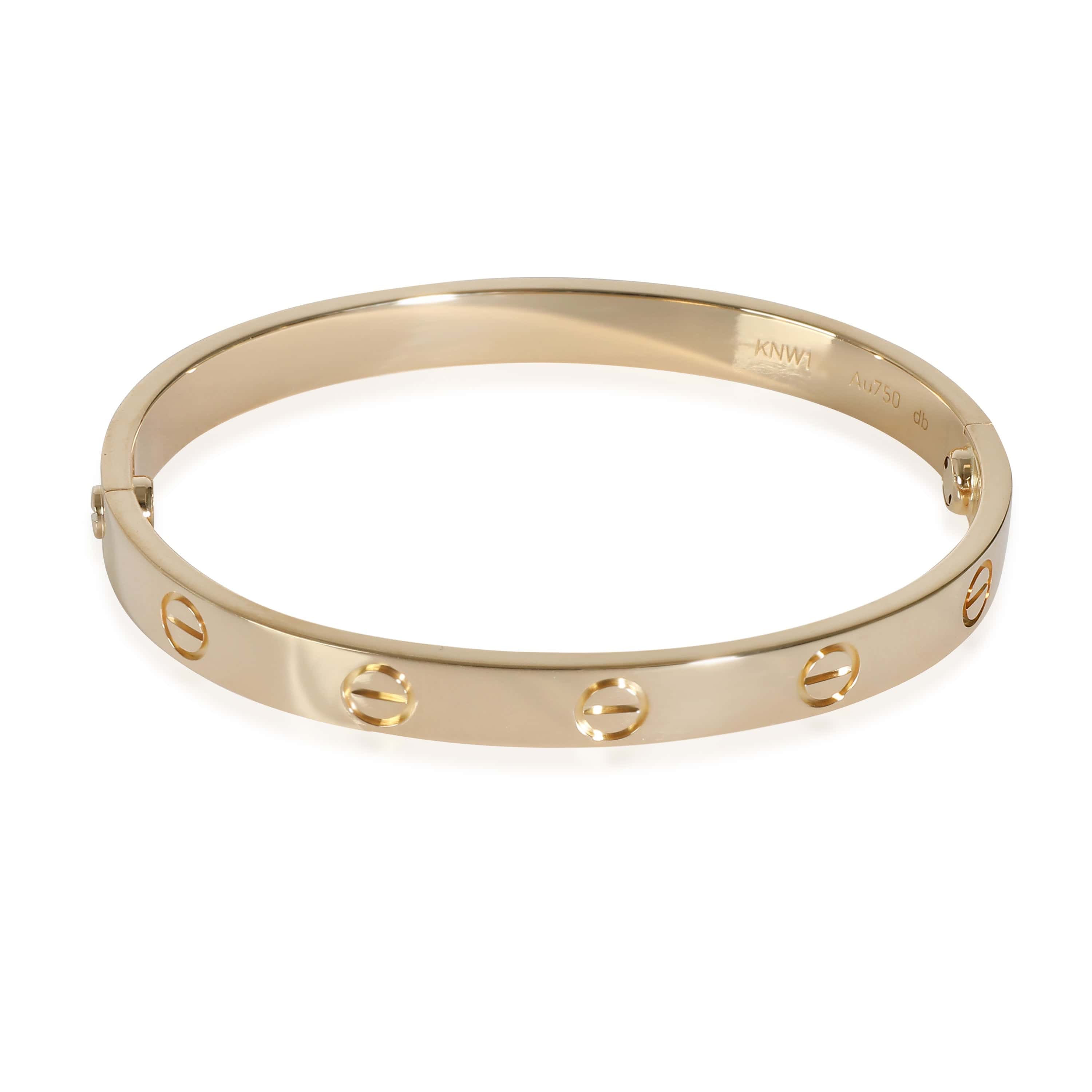 Cartier Love Bracelet in (Yellow Gold) 16