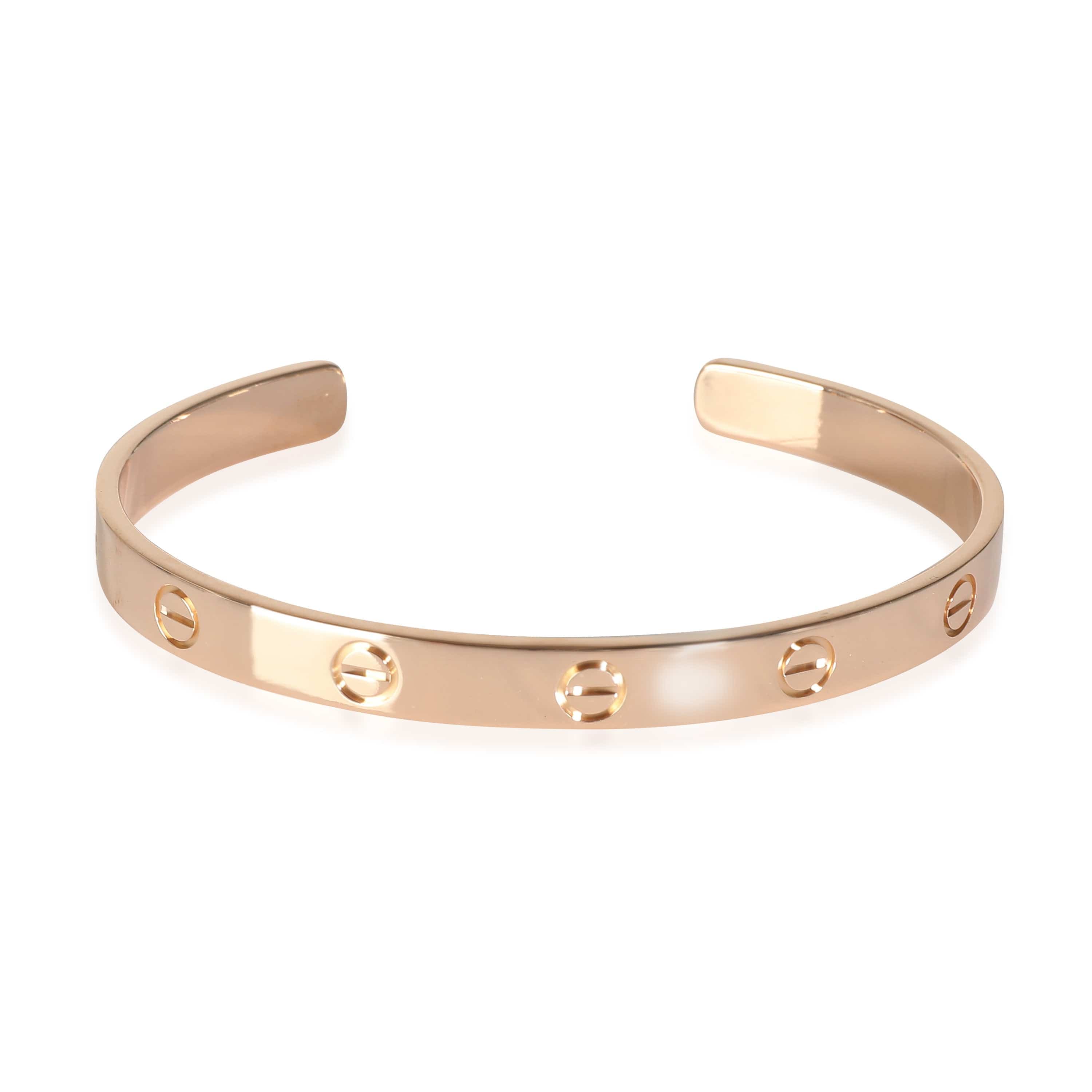 Cartier Love Cuff Bracelet in 18kt Rose Gold