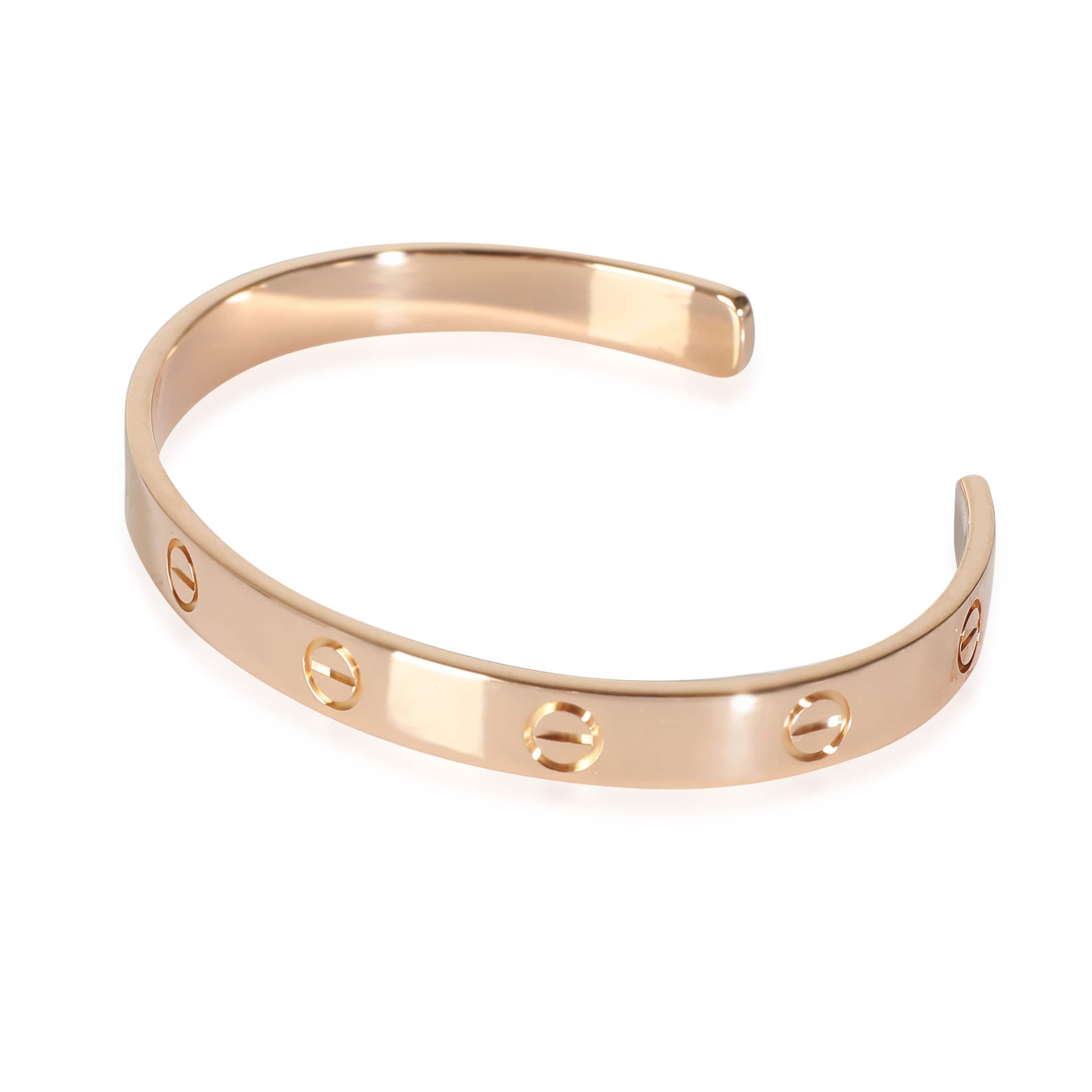 Cartier Love Cuff Bracelet in 18kt Rose Gold