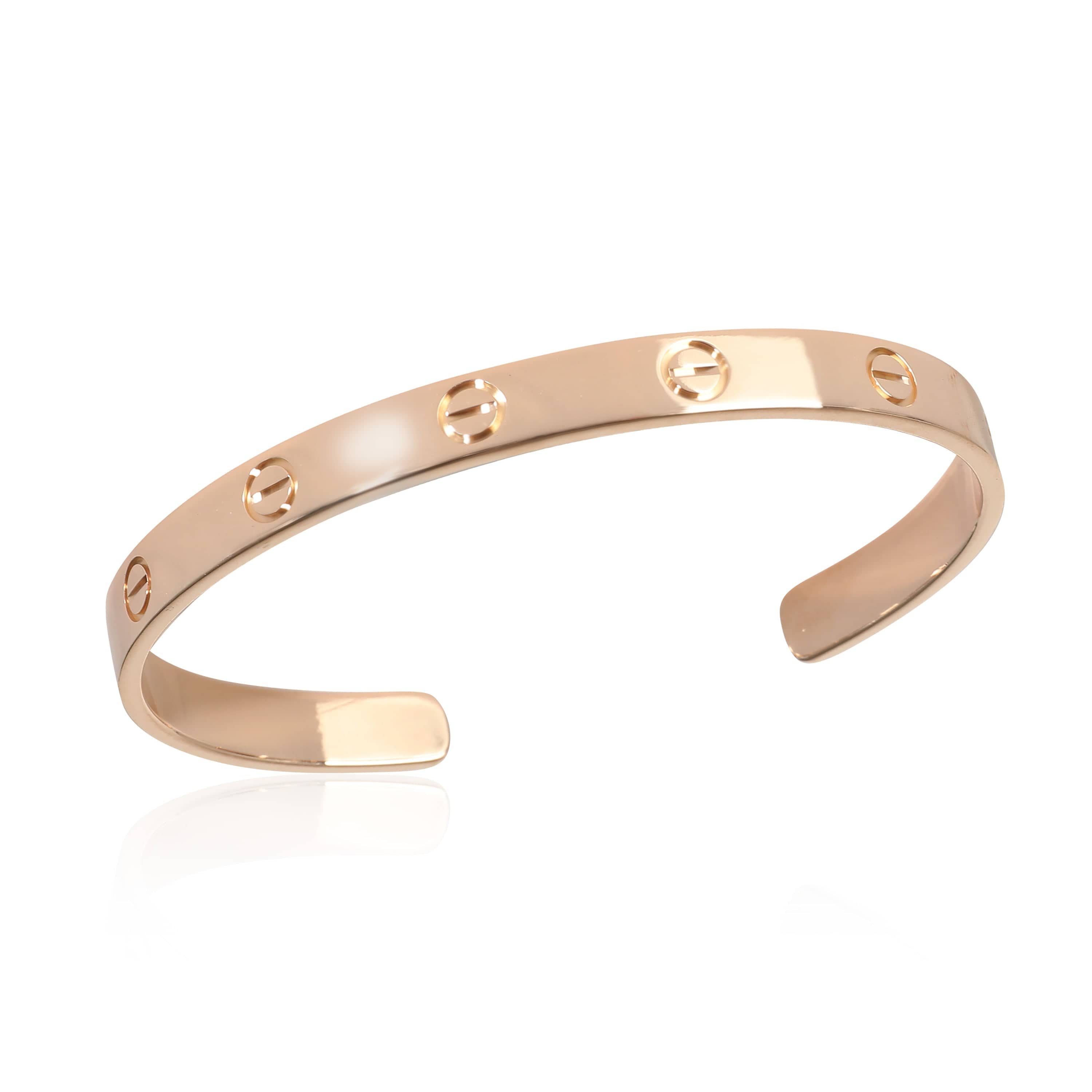 Cartier Love Cuff Bracelet in 18kt Rose Gold