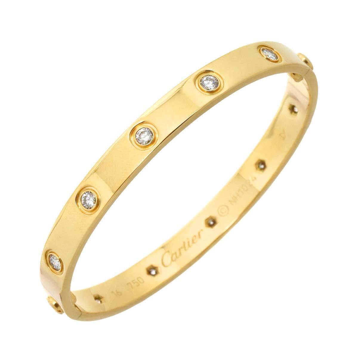 Cartier Cartier Love Bracelet 10-Diamond YG #16 90227680