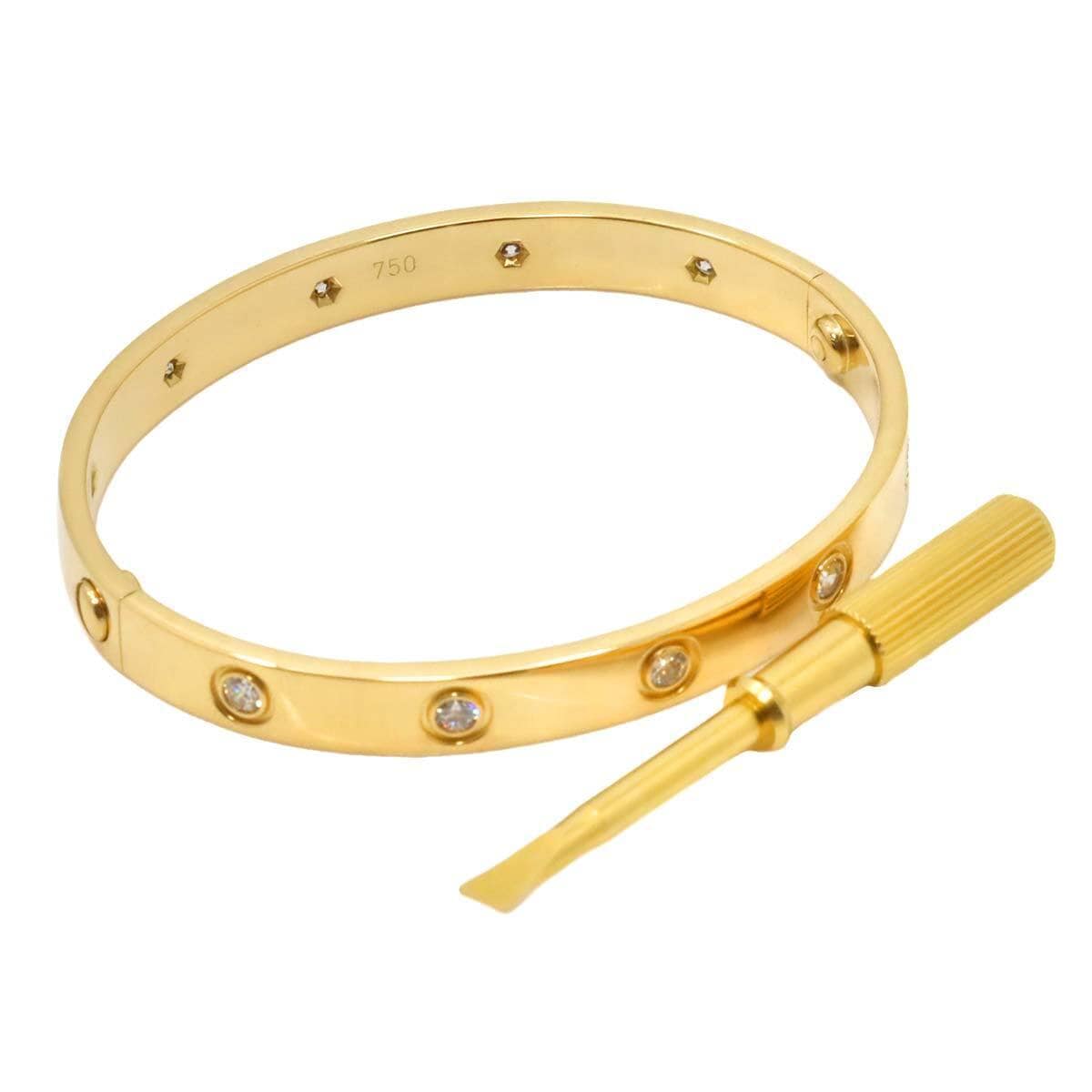 Cartier Cartier Love Bracelet 10-Diamond YG #16 90227680