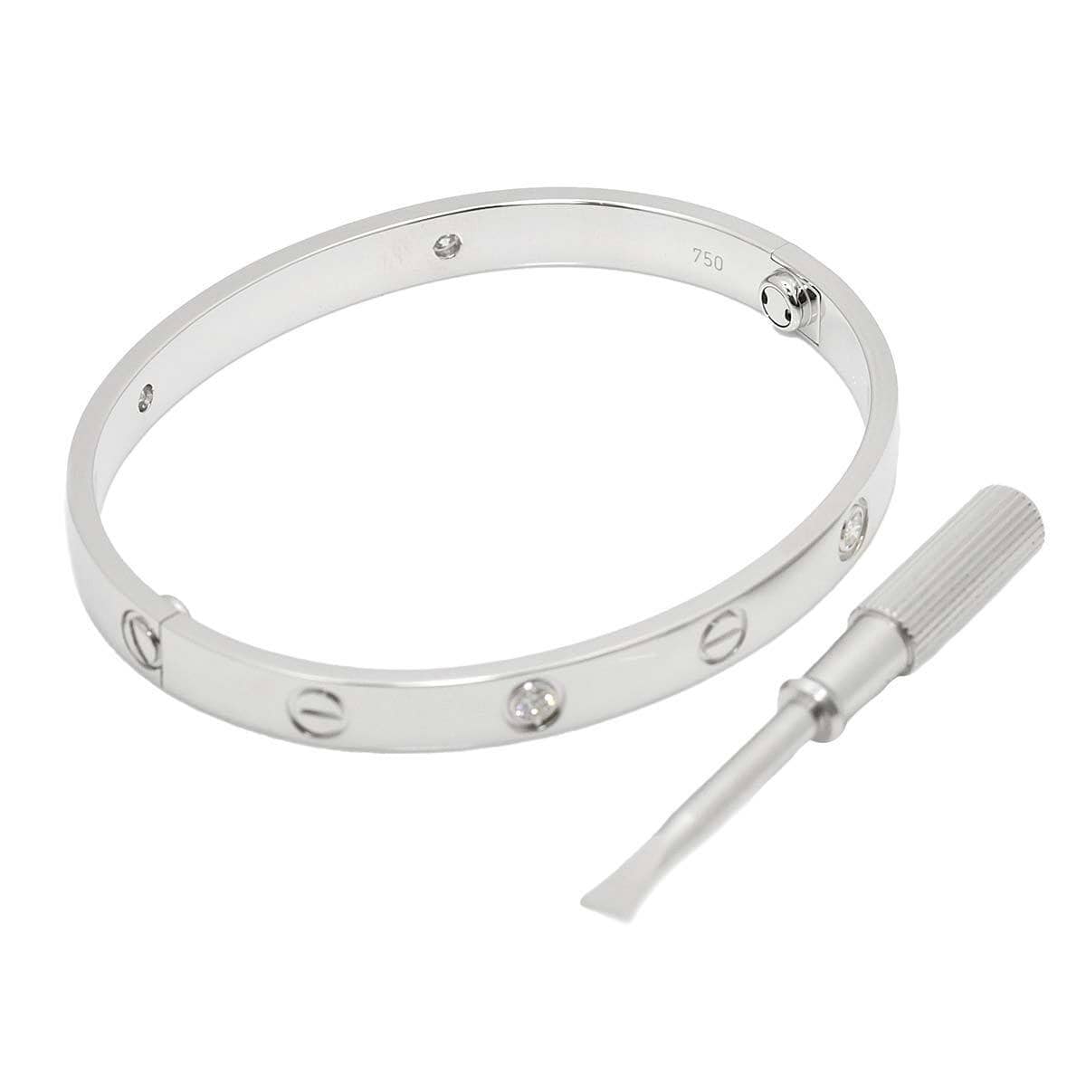 Cartier Cartier Love Bracelet 4-Diamond WG #17 90225347