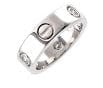 Cartier Cartier Love Ring 3-Diamond White Gold #51 90218197