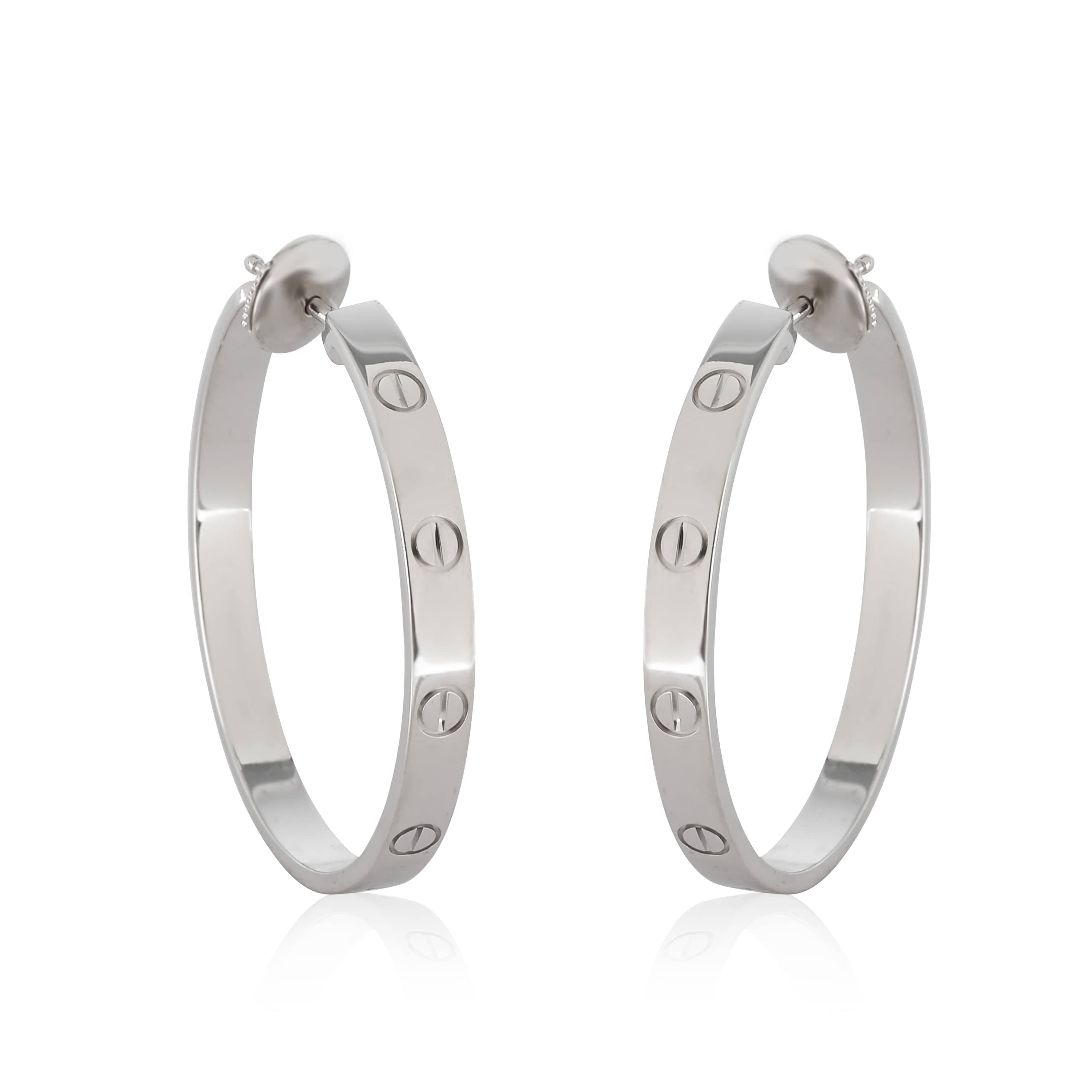 Cartier Cartier Love Hoop Earrings in 18K White Gold, Large Model