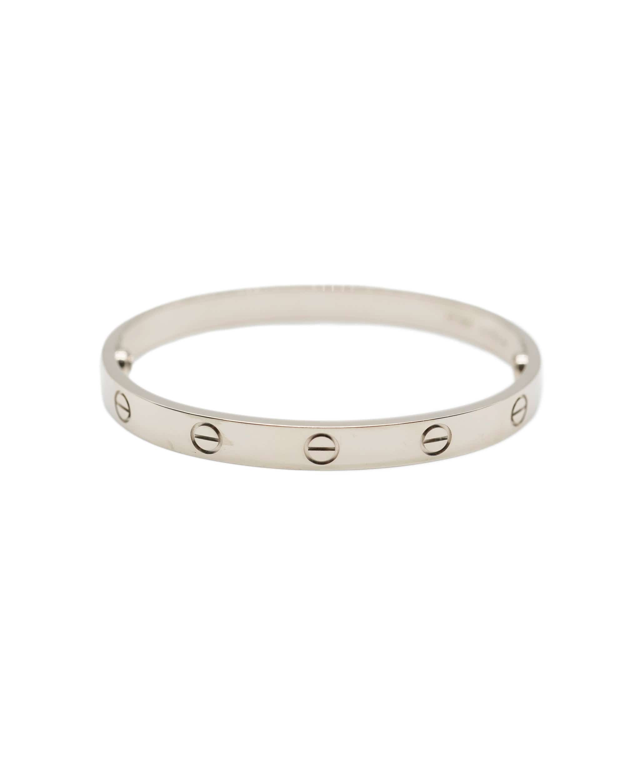 Cartier Cartier Love Bracelet, Size 17 18K White Gold ABC0026