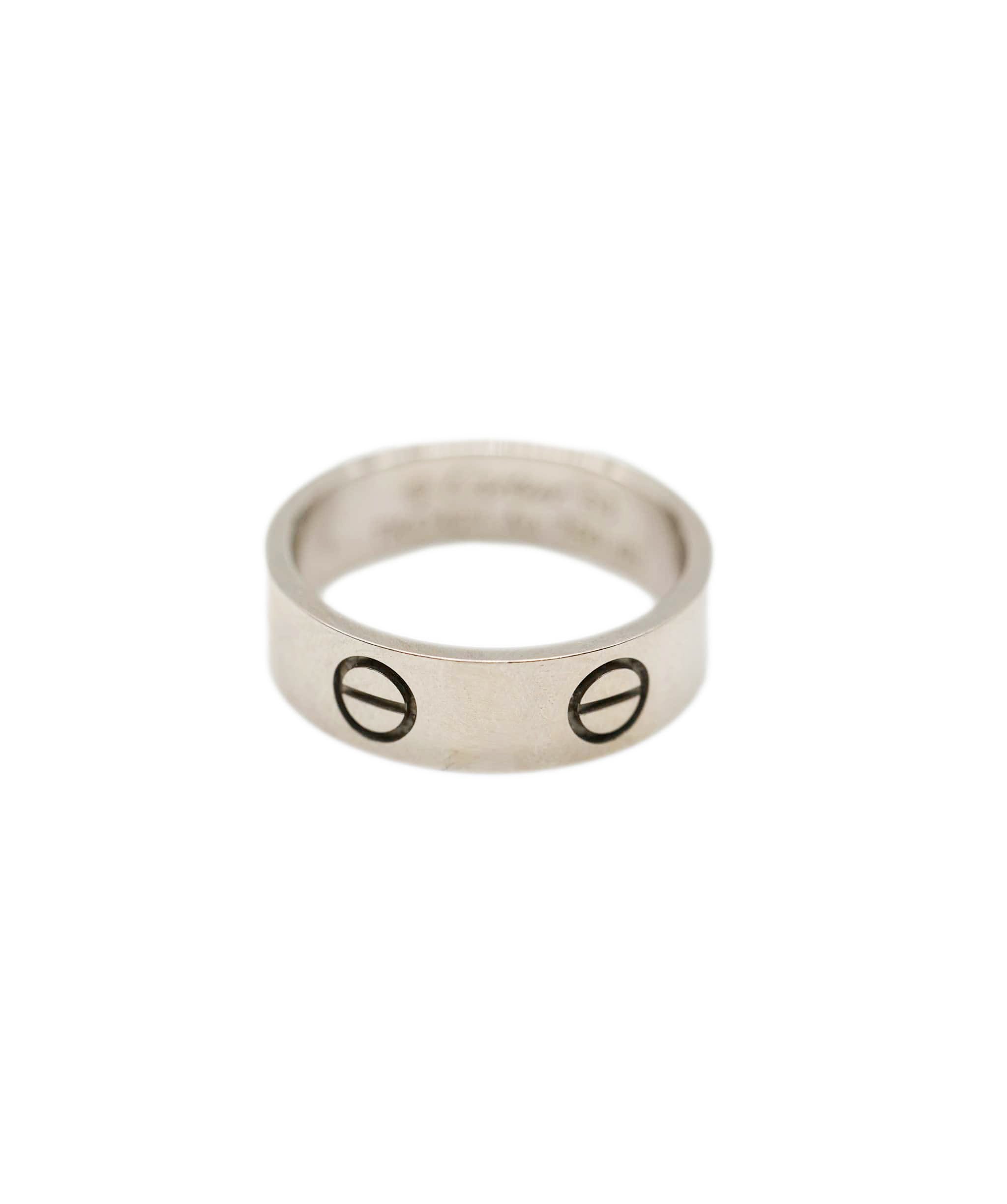 Cartier Cartier Love Ring, 18K White Gold, Size 53 ABC0020