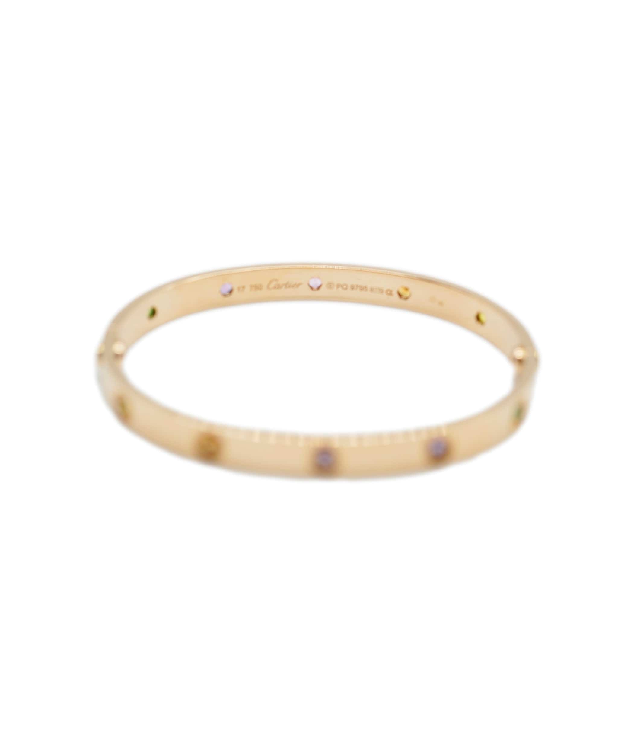 Cartier Cartier rainbow love bangle Rose gold Size 17 AHC1296