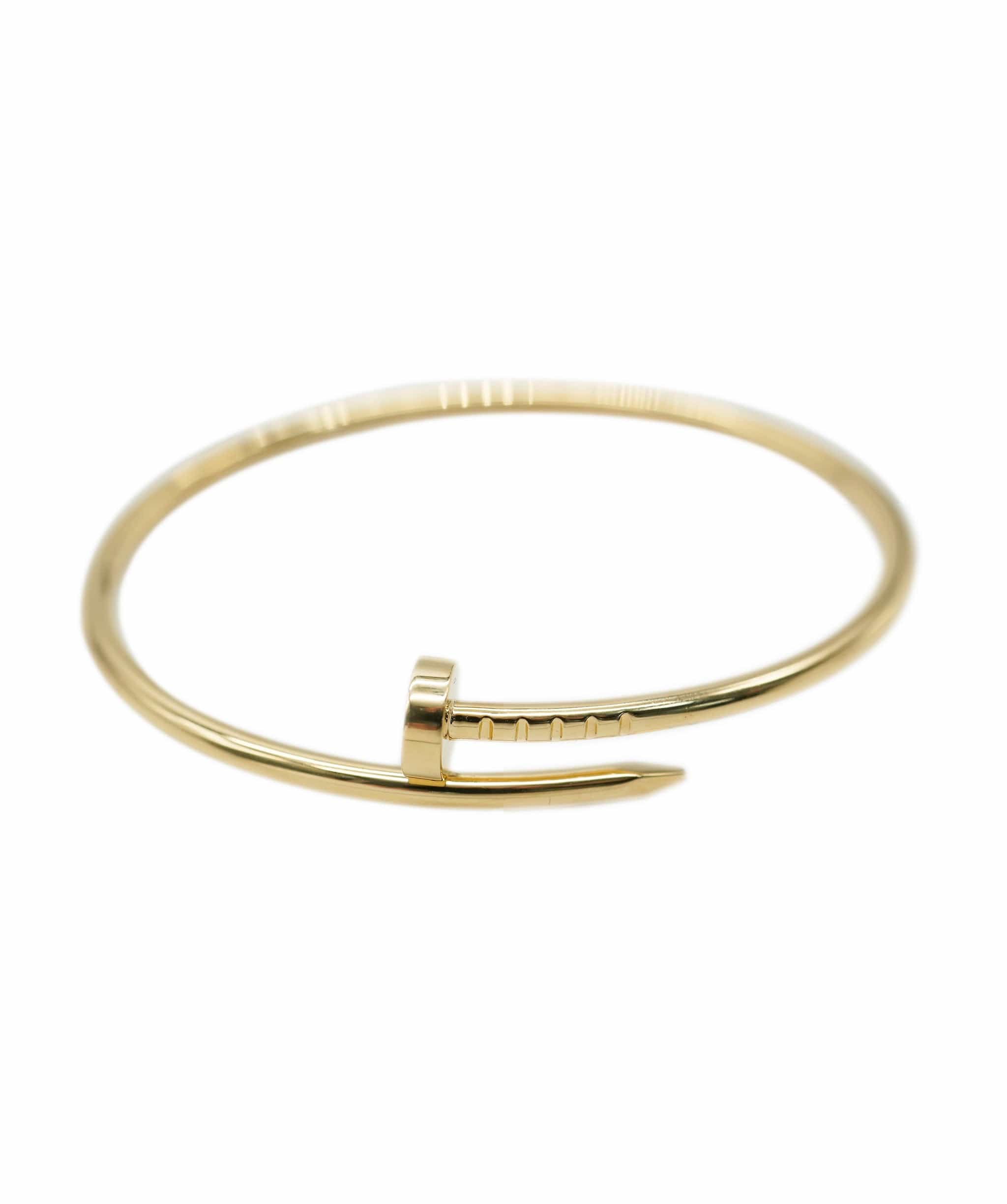 Cartier Cartier Juste Un Clou Yellow Gold Thin Bracelet, Size 15 90225321